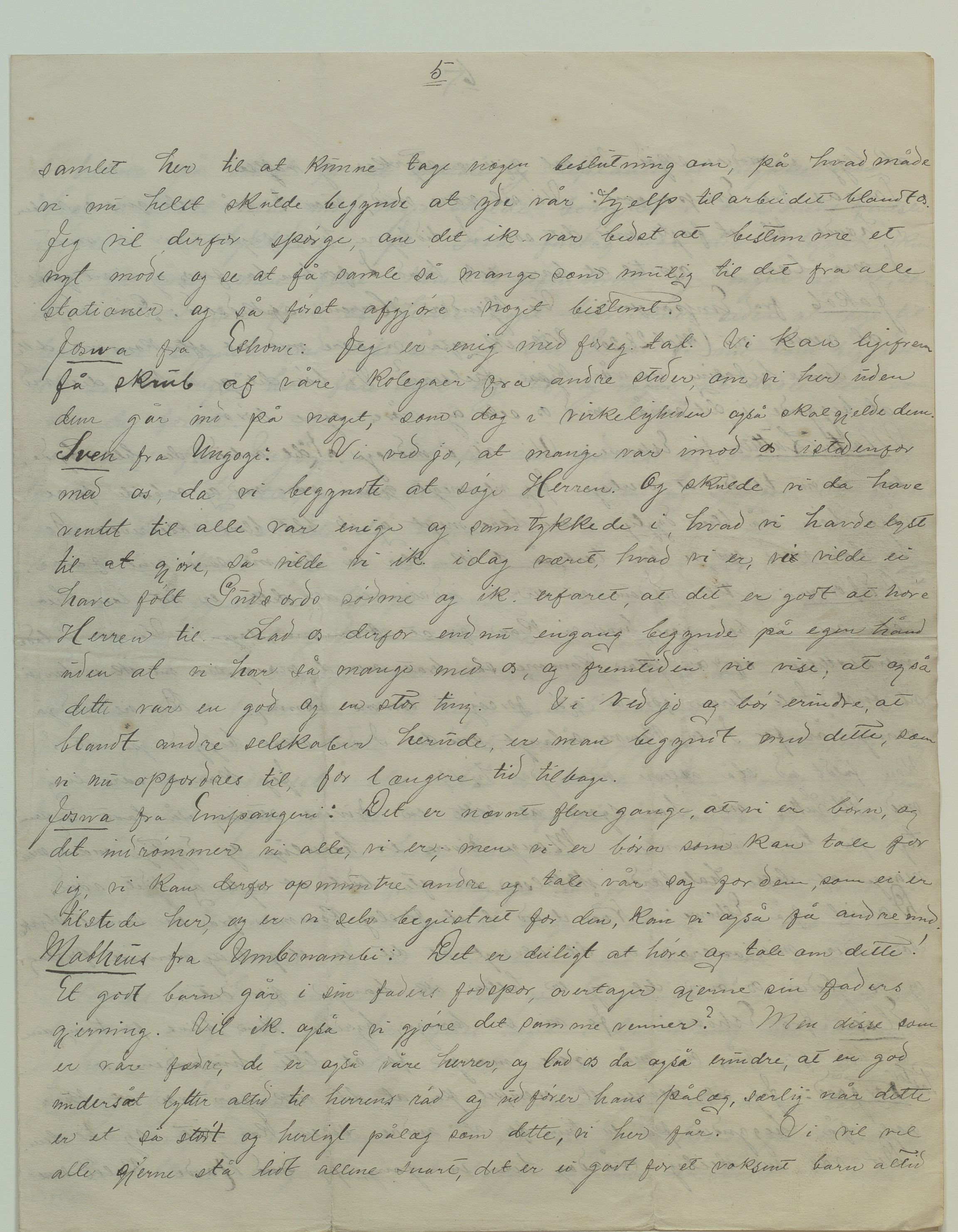 Det Norske Misjonsselskap - hovedadministrasjonen, VID/MA-A-1045/D/Da/Daa/L0039/0011: Konferansereferat og årsberetninger / Konferansereferat fra Sør-Afrika., 1893, p. 5