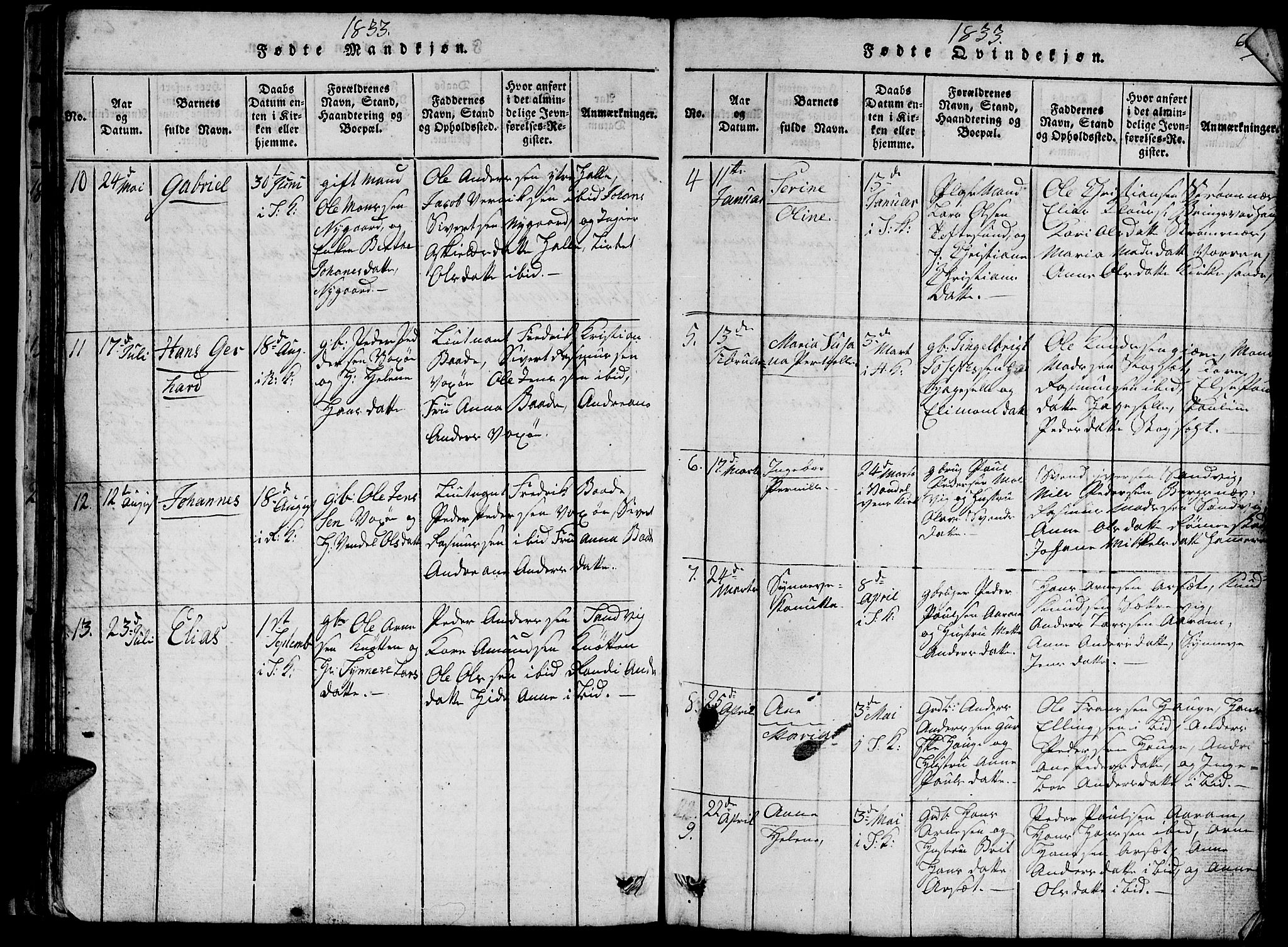Ministerialprotokoller, klokkerbøker og fødselsregistre - Møre og Romsdal, SAT/A-1454/503/L0046: Parish register (copy) no. 503C01, 1816-1842, p. 63