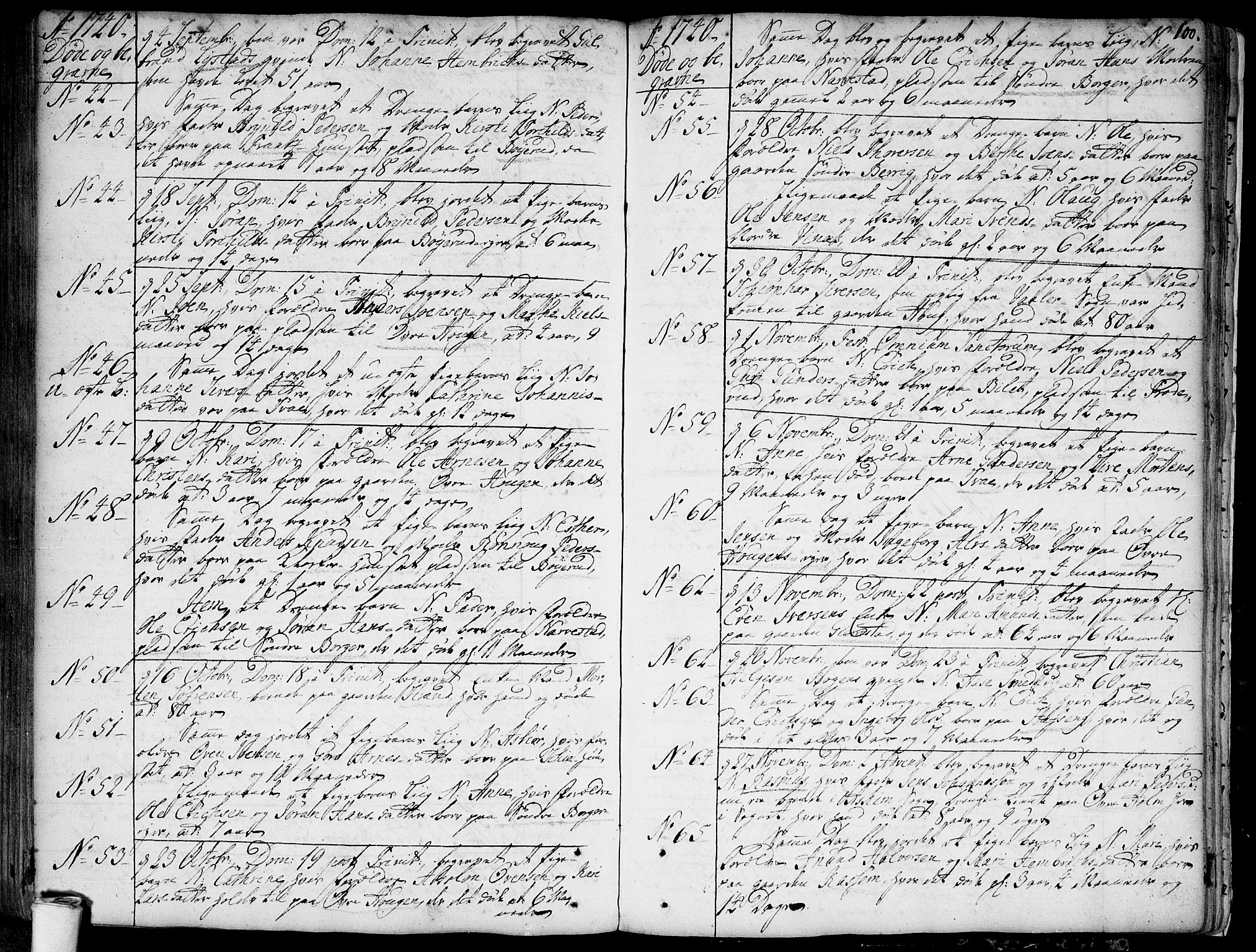 Skiptvet prestekontor Kirkebøker, SAO/A-20009/F/Fa/L0002: Parish register (official) no. 2, 1734-1759, p. 100
