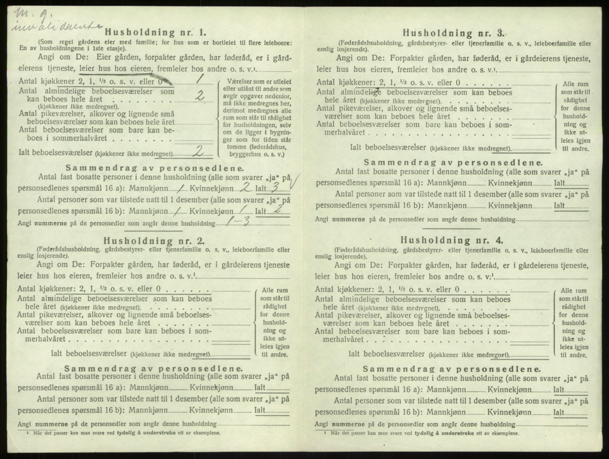 SAB, 1920 census for Åsane, 1920, p. 318