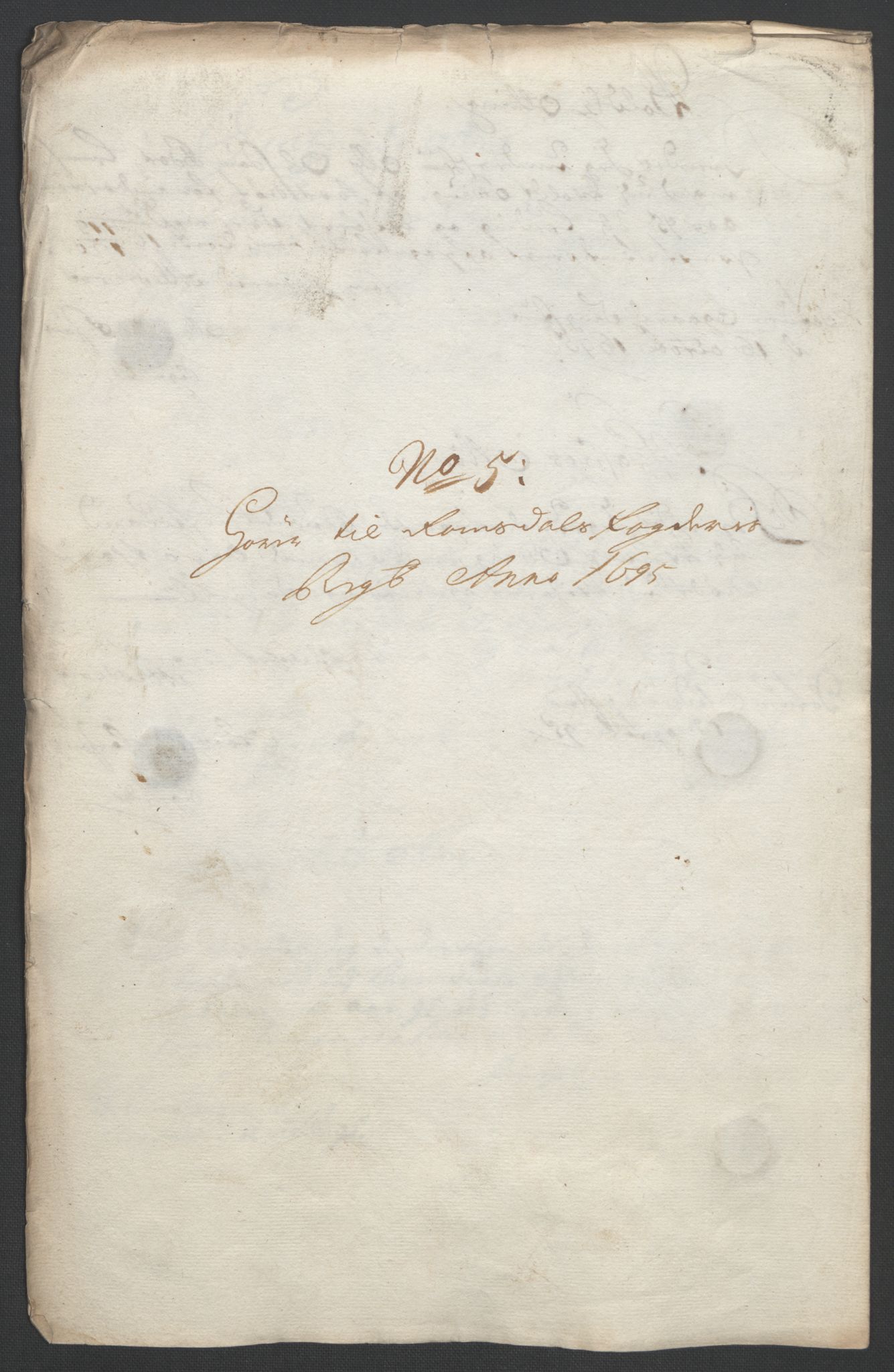 Rentekammeret inntil 1814, Reviderte regnskaper, Fogderegnskap, RA/EA-4092/R55/L3652: Fogderegnskap Romsdal, 1695-1696, p. 143