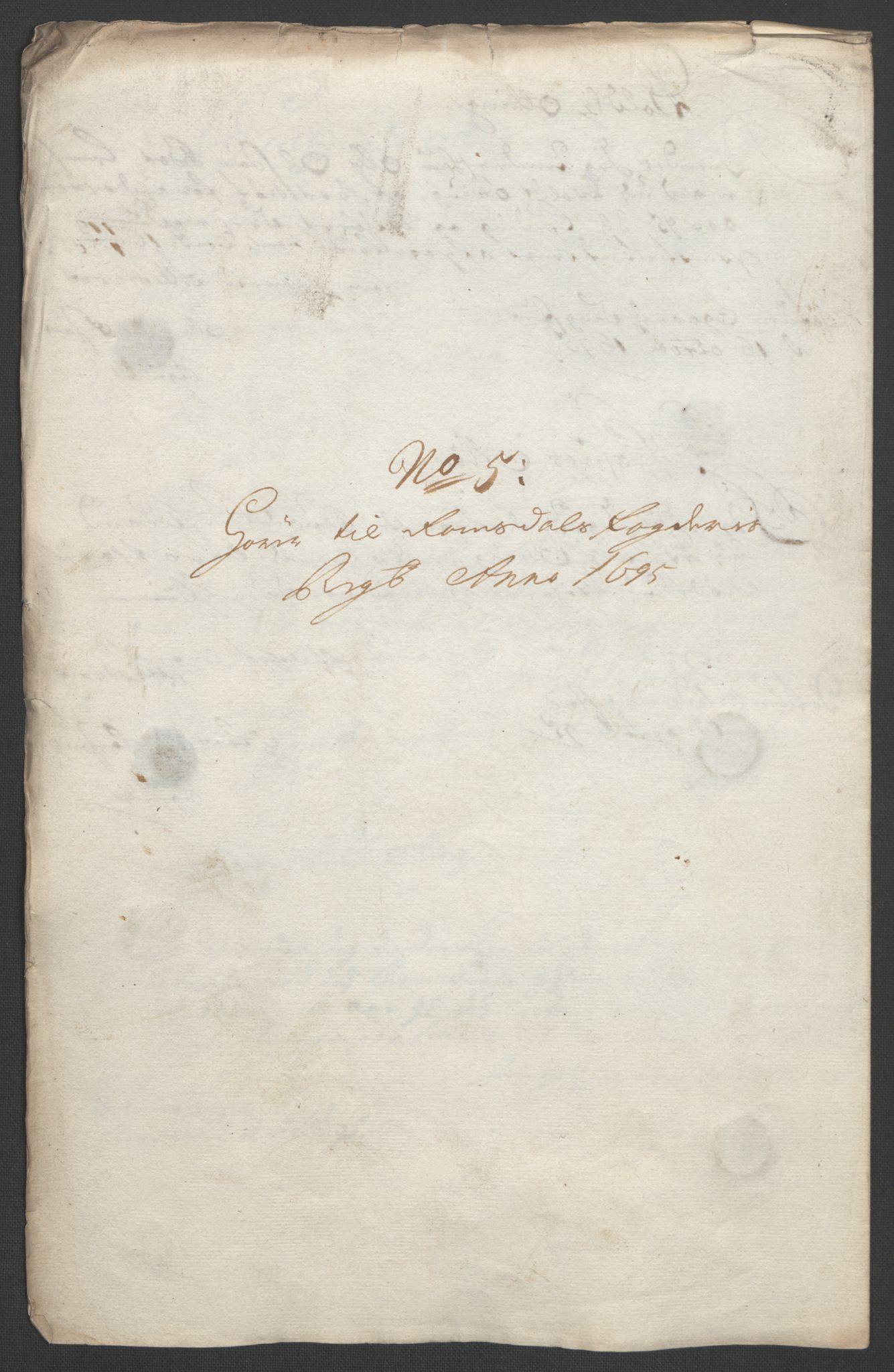 Rentekammeret inntil 1814, Reviderte regnskaper, Fogderegnskap, AV/RA-EA-4092/R55/L3652: Fogderegnskap Romsdal, 1695-1696, p. 143