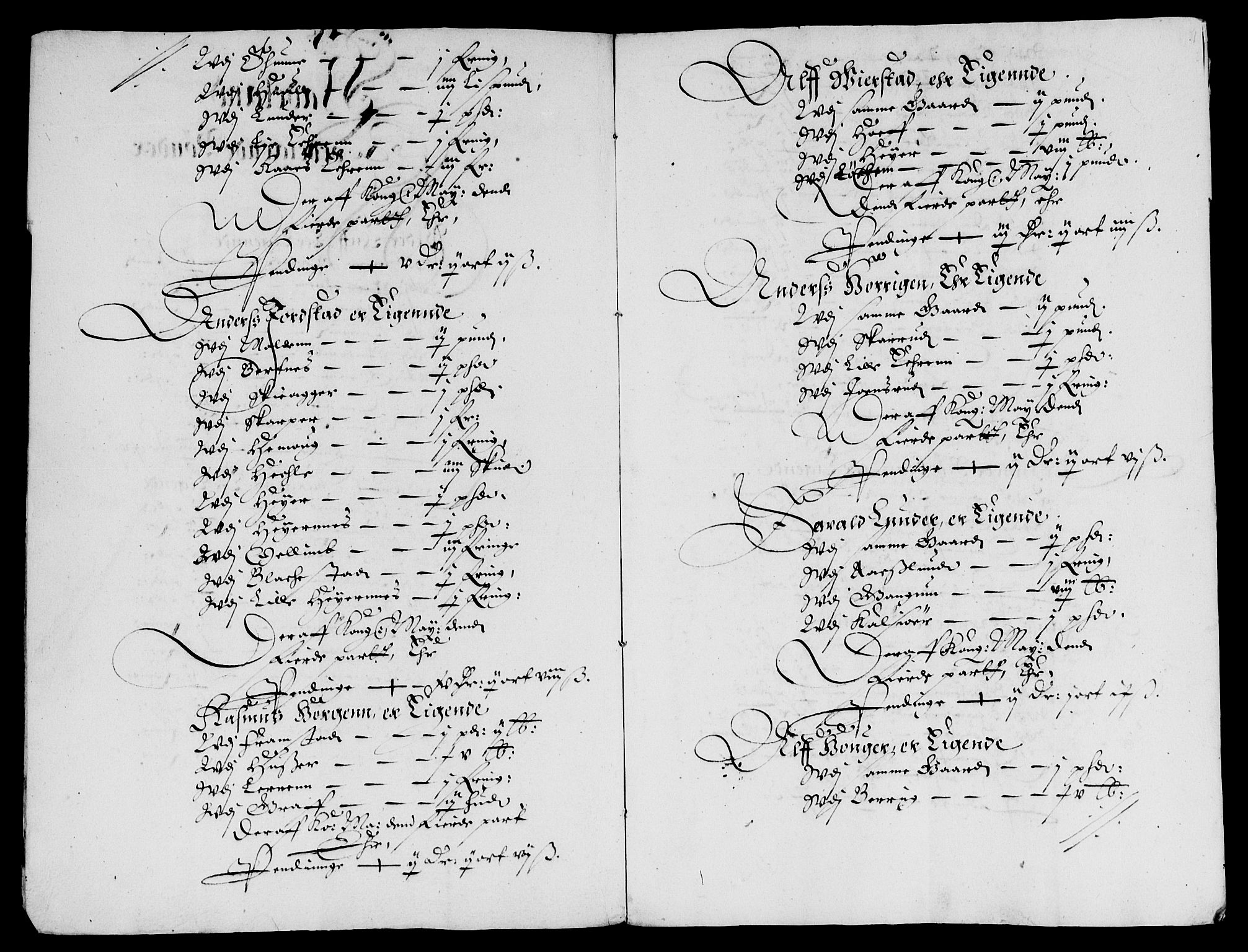 Rentekammeret inntil 1814, Reviderte regnskaper, Lensregnskaper, AV/RA-EA-5023/R/Rb/Rba/L0133: Akershus len, 1637-1638