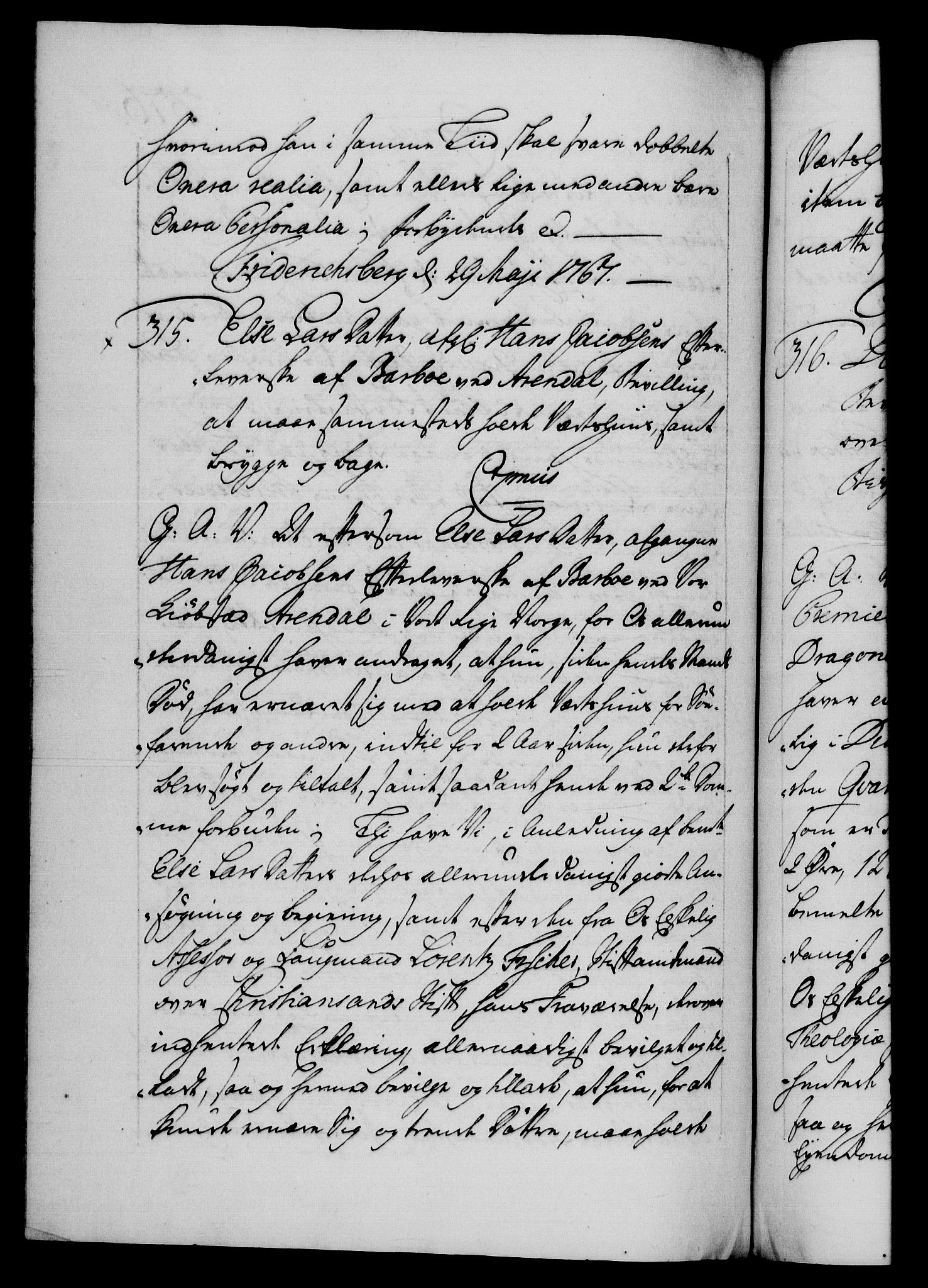 Danske Kanselli 1572-1799, AV/RA-EA-3023/F/Fc/Fca/Fcaa/L0043: Norske registre, 1766-1768, p. 376b