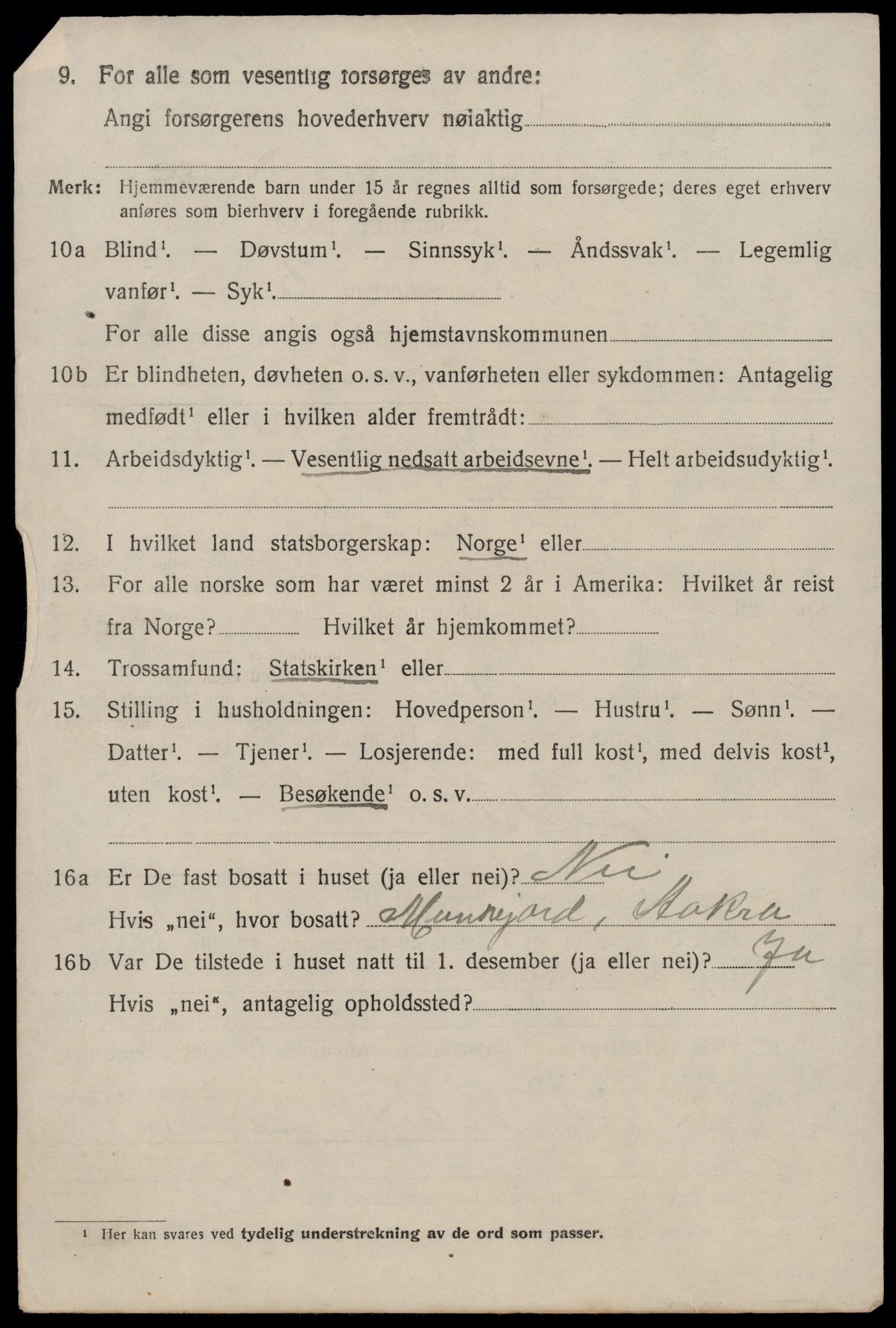 SAST, 1920 census for Åkra, 1920, p. 5887