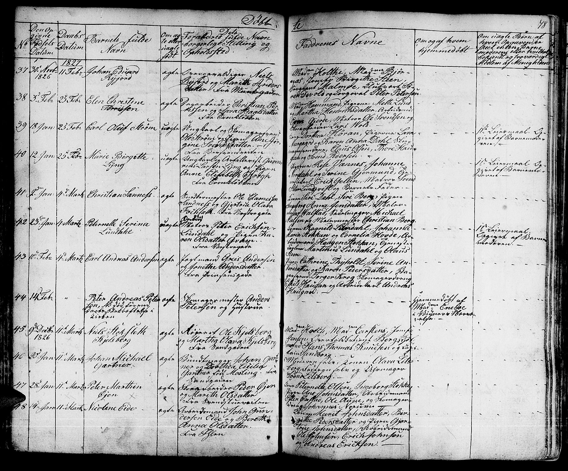 Ministerialprotokoller, klokkerbøker og fødselsregistre - Sør-Trøndelag, SAT/A-1456/601/L0045: Parish register (official) no. 601A13, 1821-1831, p. 78