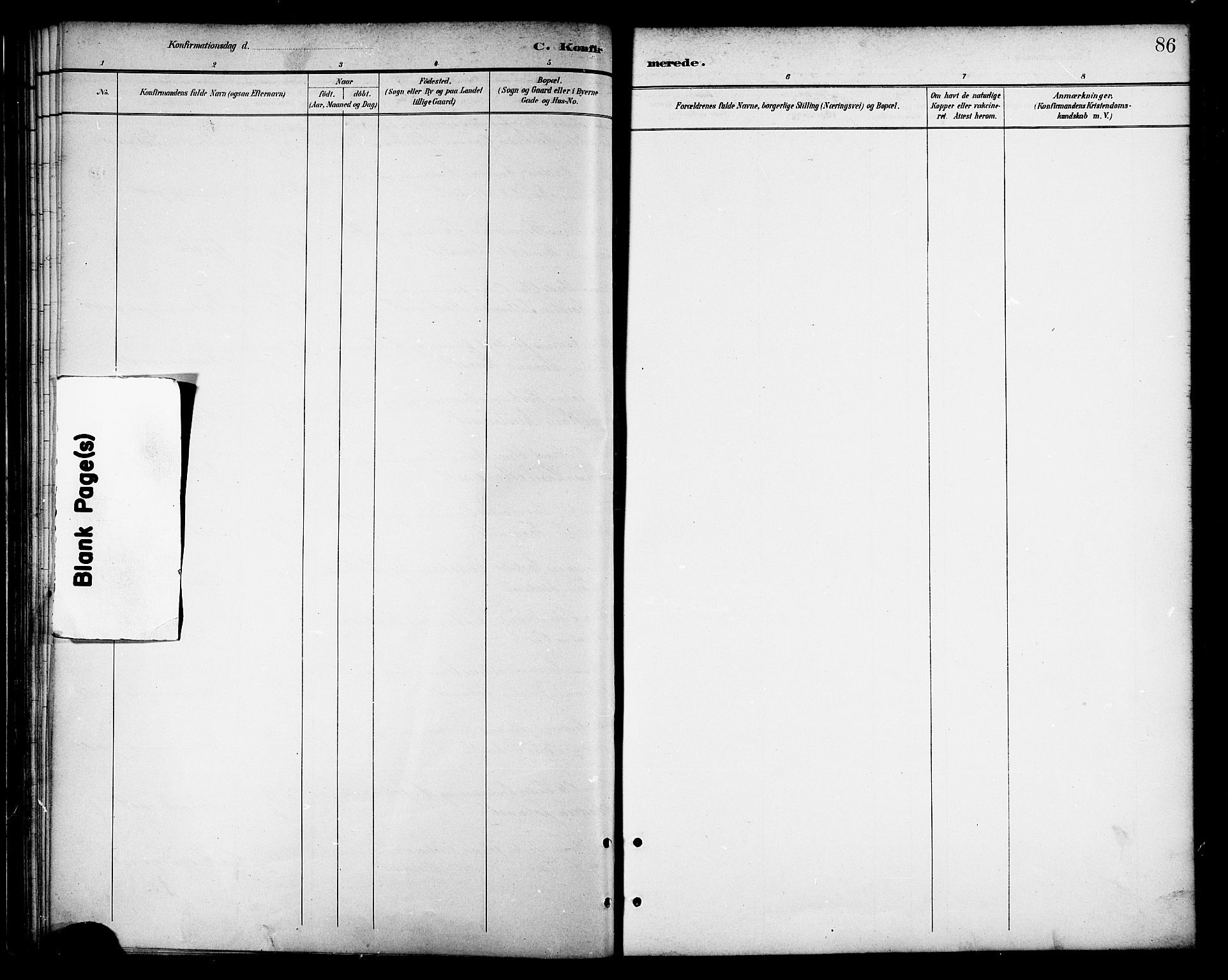 Ministerialprotokoller, klokkerbøker og fødselsregistre - Nordland, AV/SAT-A-1459/865/L0924: Parish register (official) no. 865A02, 1885-1896, p. 86