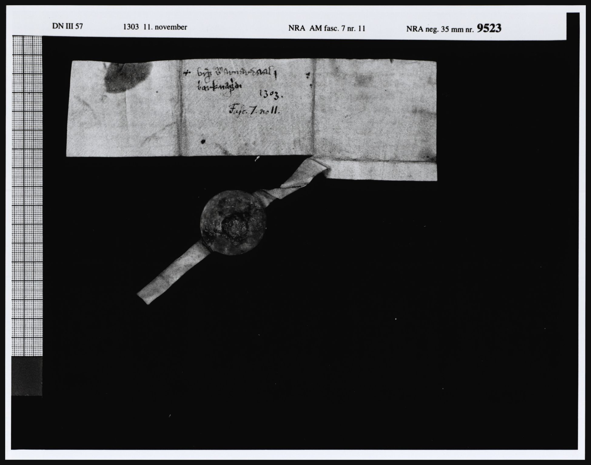 Riksarkivets diplomsamling, AV/RA-EA-5965/F05/L0023: NRA AM fasc. 7 nr. 10-12, 1303, p. 12