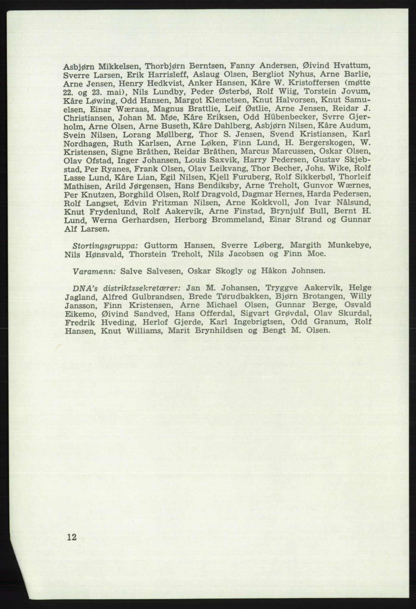 Det norske Arbeiderparti - publikasjoner, AAB/-/-/-: Protokoll over forhandlingene på det 41. ordinære landsmøte 21.-23. mai 1967 i Oslo, 1967, p. 12