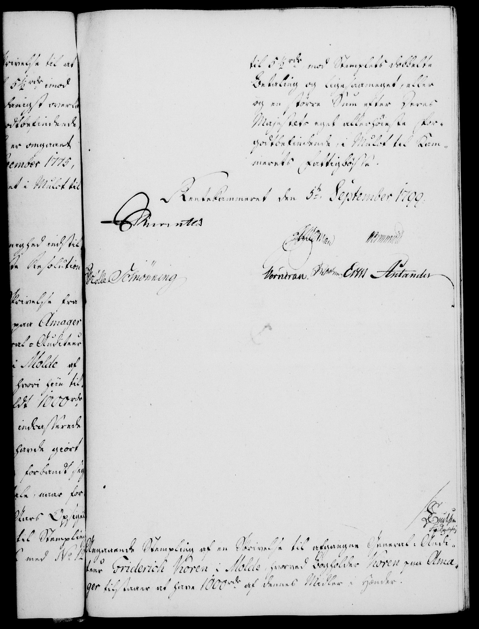 Rentekammeret, Kammerkanselliet, RA/EA-3111/G/Gf/Gfa/L0081: Norsk relasjons- og resolusjonsprotokoll (merket RK 52.81), 1799, p. 600