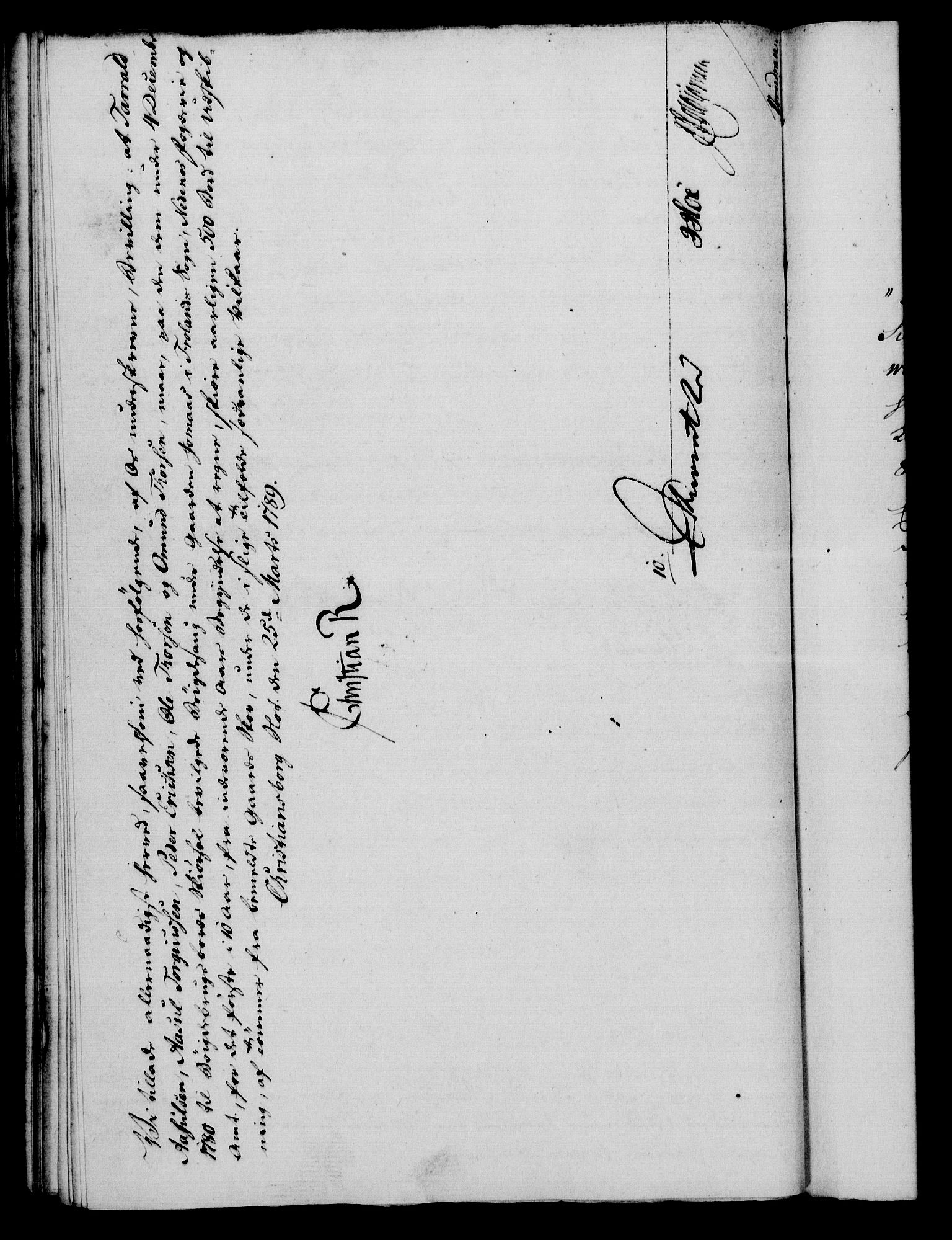 Rentekammeret, Kammerkanselliet, RA/EA-3111/G/Gf/Gfa/L0071: Norsk relasjons- og resolusjonsprotokoll (merket RK 52.71), 1789, p. 223