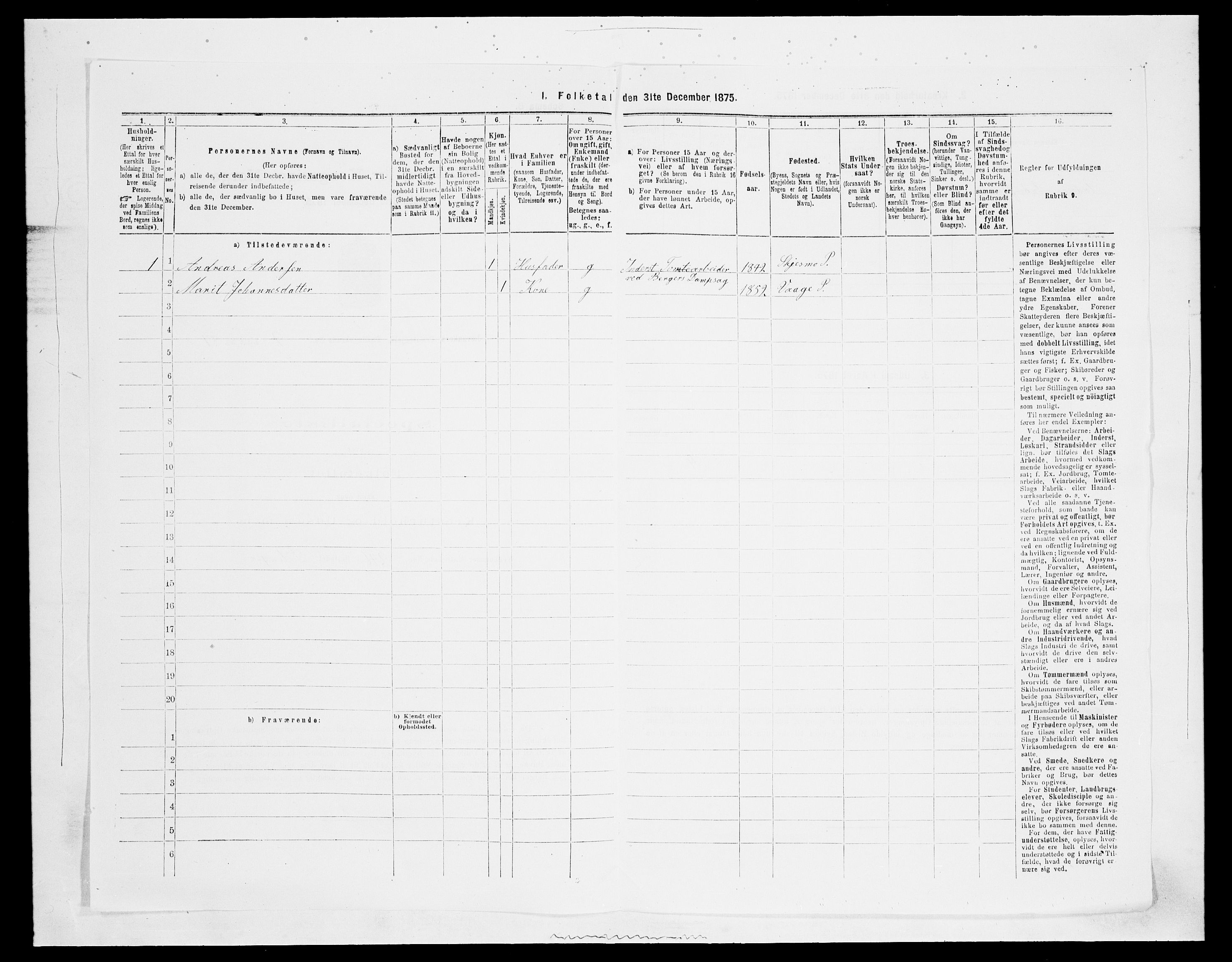 SAH, 1875 census for 0532P Jevnaker, 1875, p. 1688