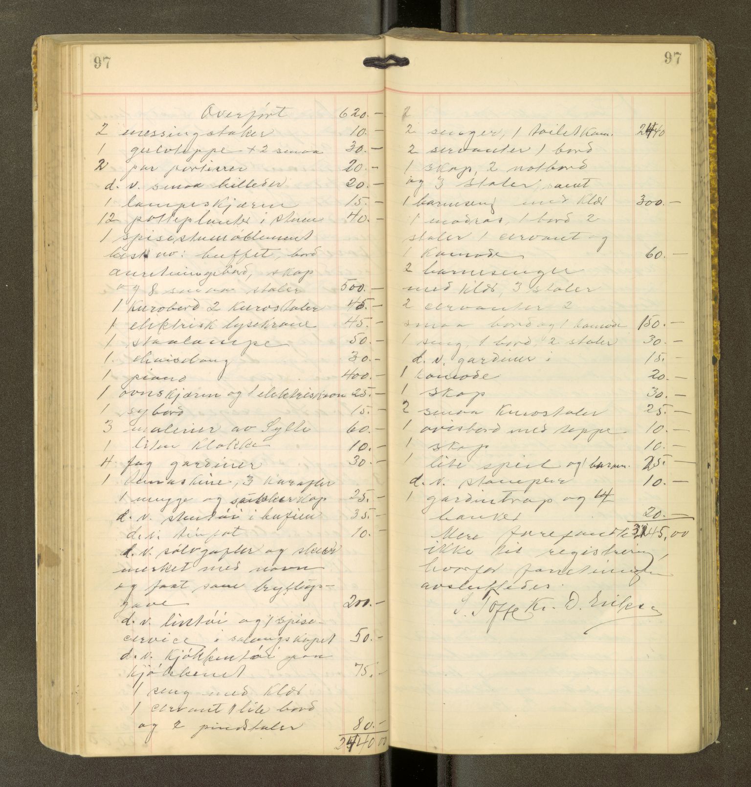 Romsdal sorenskriveri, AV/SAT-A-4149/1/3/3Ca/L0001: Registreringsprotokoll, 1921-1926, p. 97