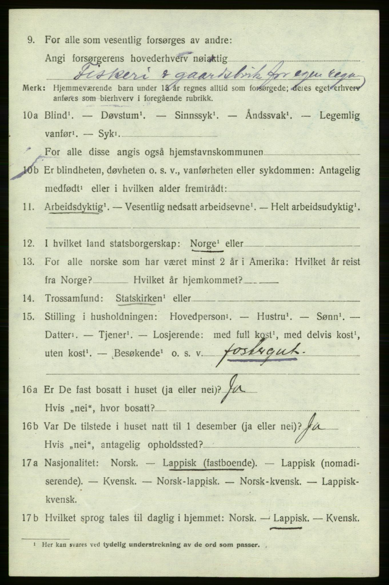 SATØ, 1920 census for , 1920, p. 2193