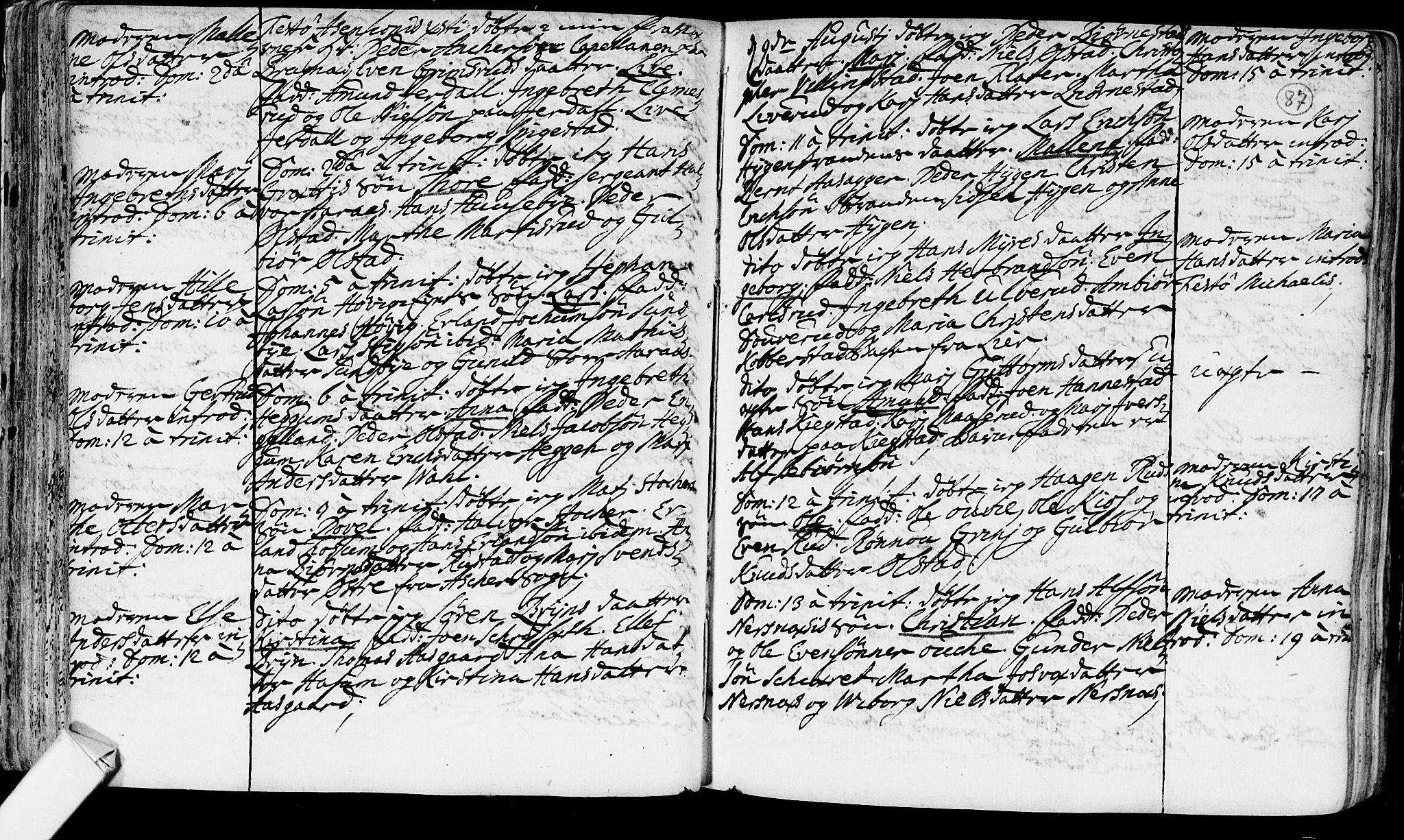 Røyken kirkebøker, AV/SAKO-A-241/F/Fa/L0002: Parish register (official) no. 2, 1731-1782, p. 87