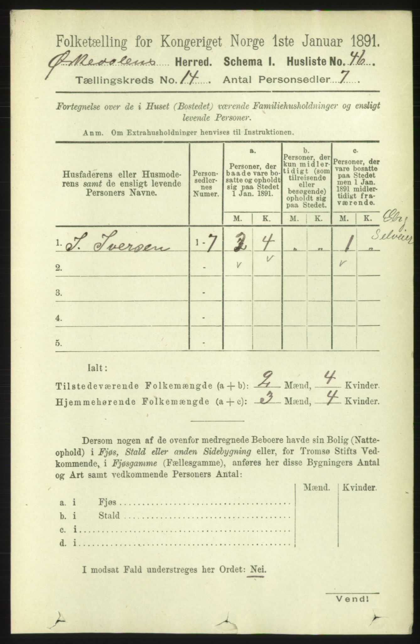 RA, 1891 census for 1638 Orkdal, 1891, p. 6543