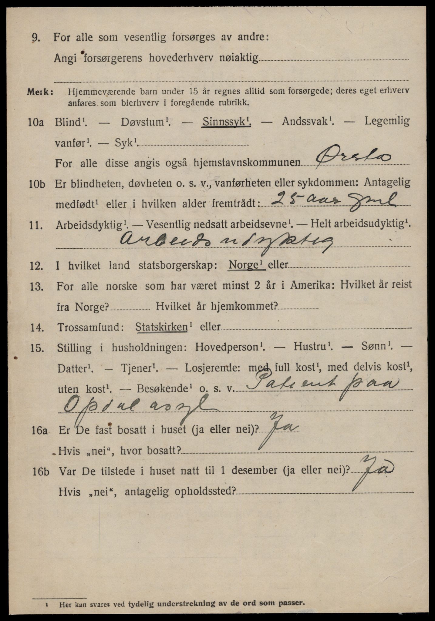 SAT, 1920 census for Bolsøy, 1920, p. 7544