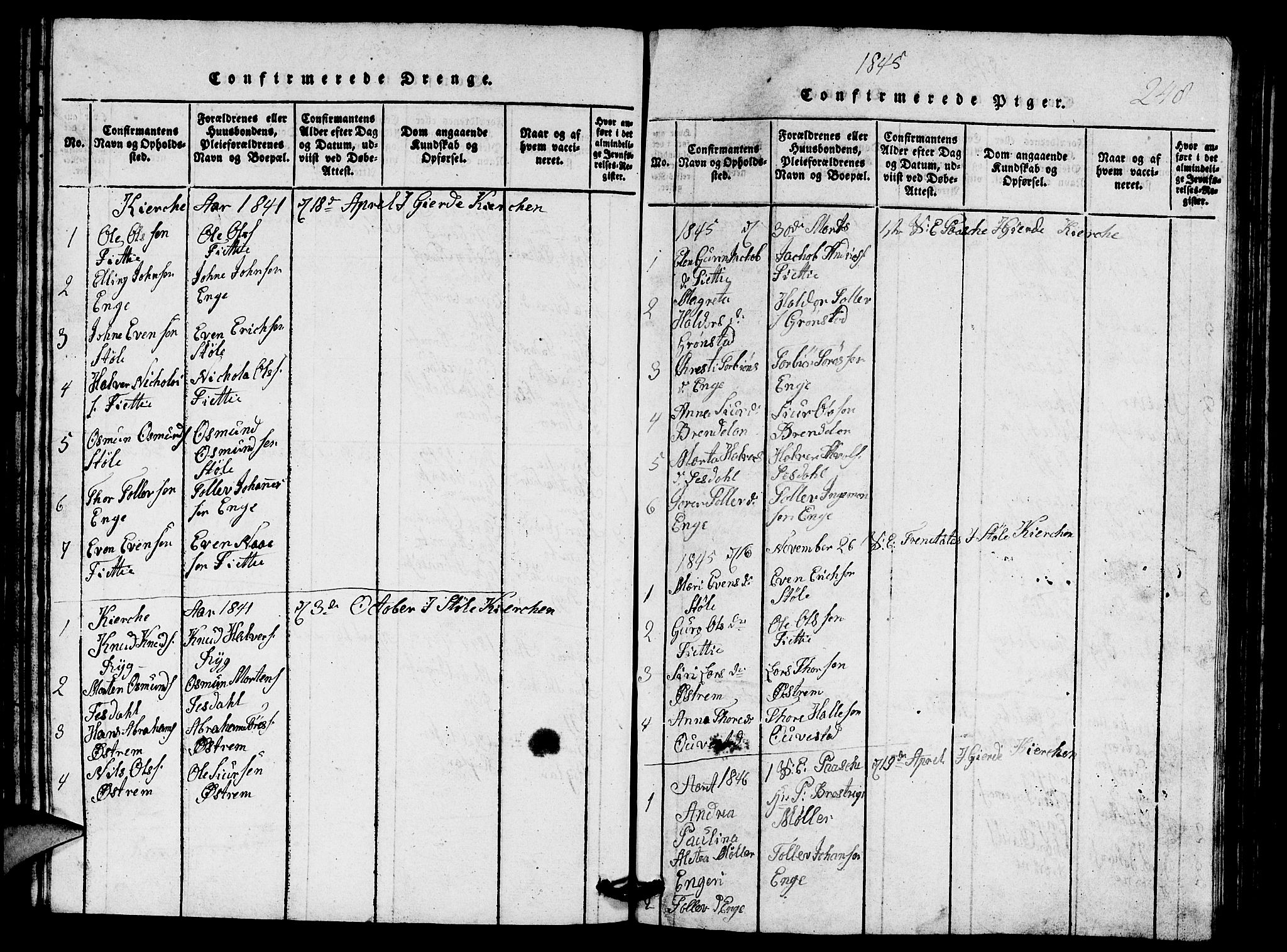 Etne sokneprestembete, SAB/A-75001/H/Hab: Parish register (copy) no. A 1, 1815-1849, p. 248