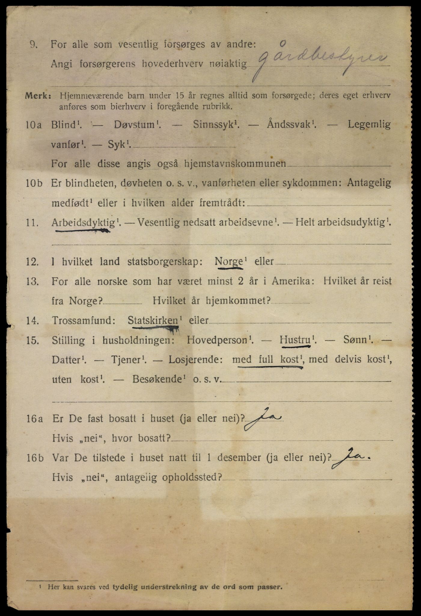 SAO, 1920 census for Kristiania, 1920, p. 354522