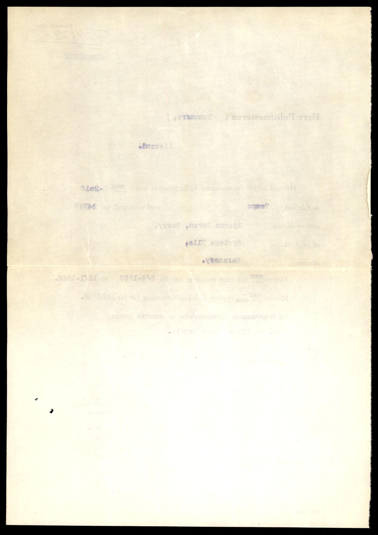 Møre og Romsdal vegkontor - Ålesund trafikkstasjon, AV/SAT-A-4099/F/Fe/L0041: Registreringskort for kjøretøy T 13710 - T 13905, 1927-1998, p. 292
