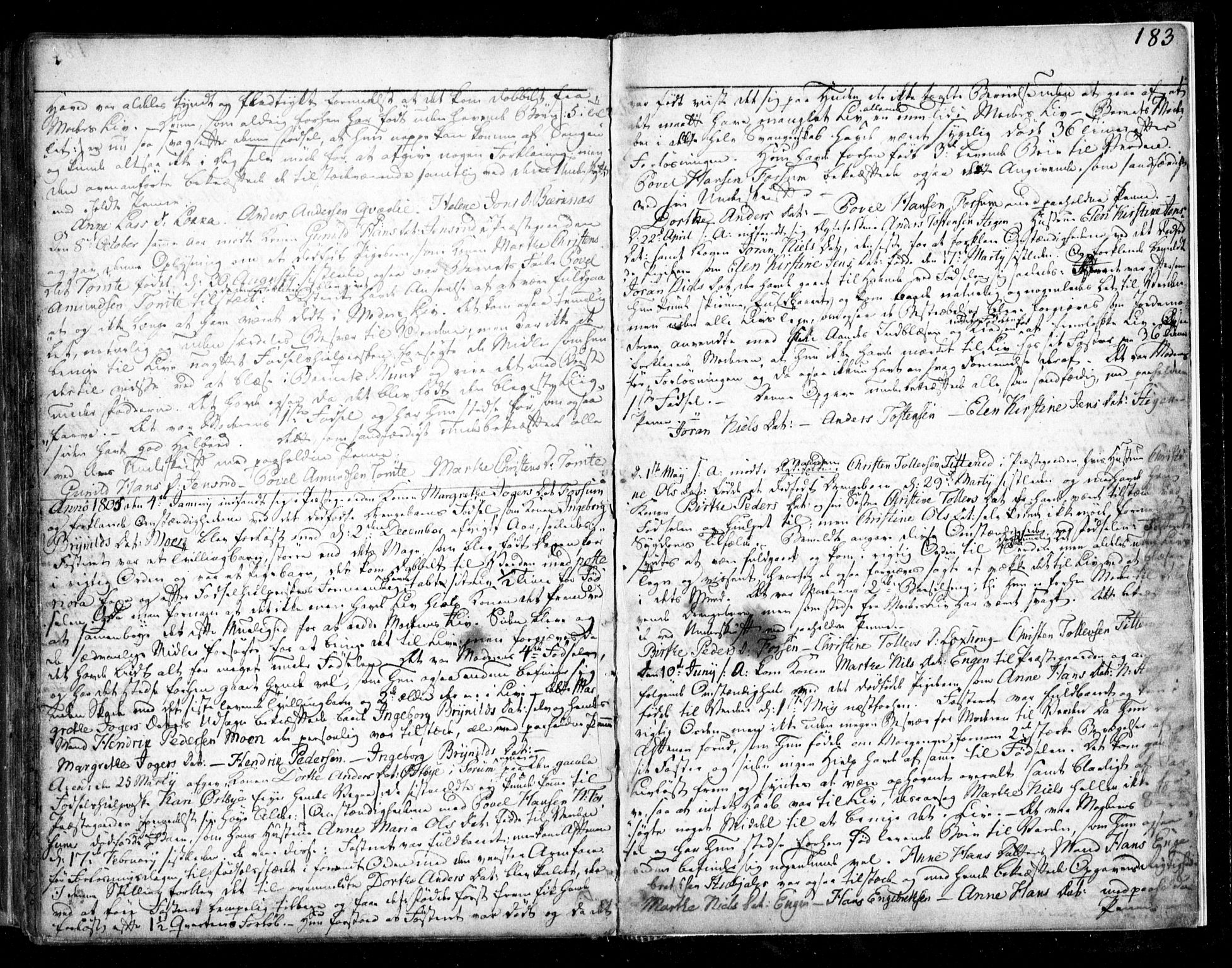 Aurskog prestekontor Kirkebøker, SAO/A-10304a/F/Fa/L0003: Parish register (official) no. I 3, 1767-1807, p. 183