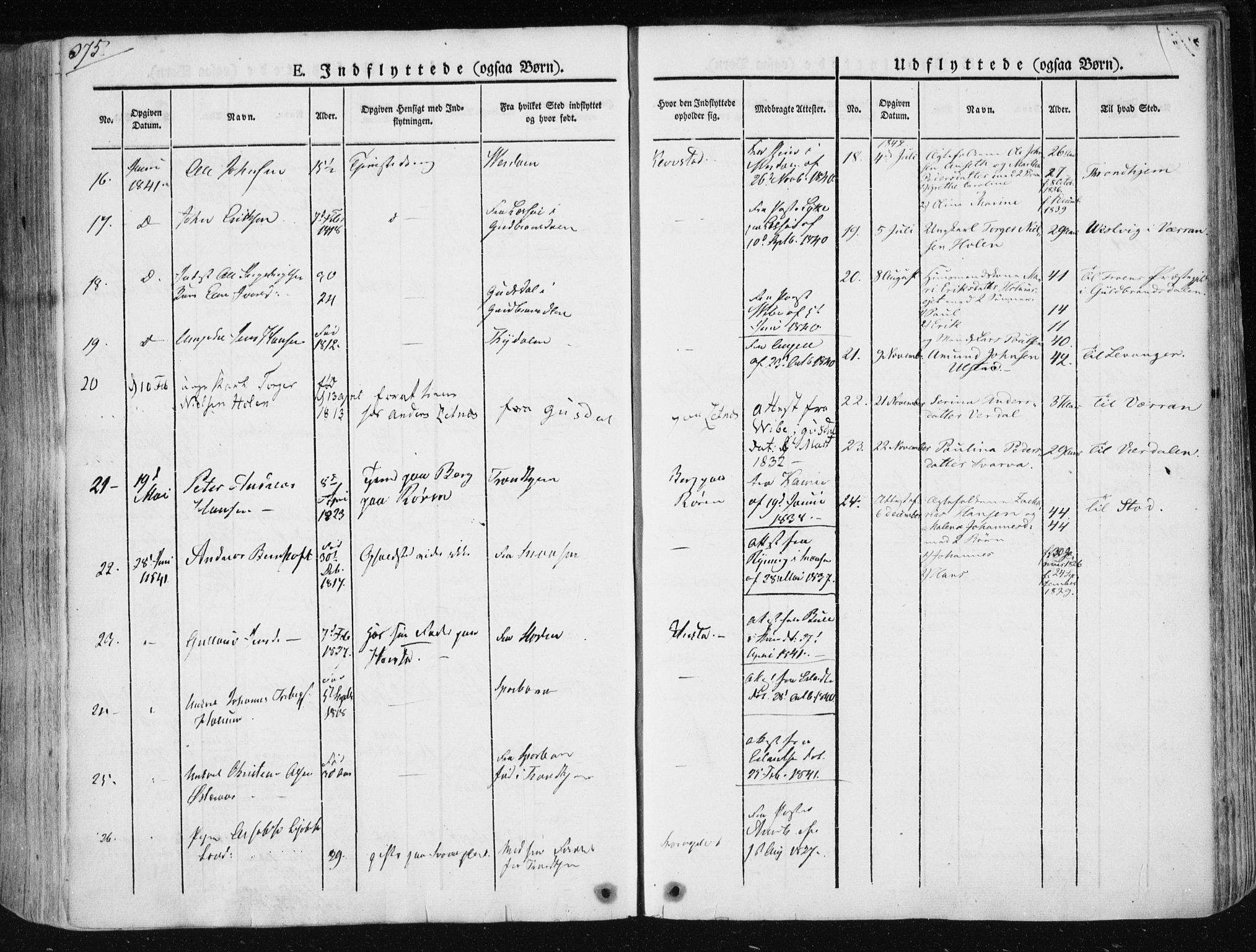 Ministerialprotokoller, klokkerbøker og fødselsregistre - Nord-Trøndelag, SAT/A-1458/730/L0280: Parish register (official) no. 730A07 /1, 1840-1854, p. 375