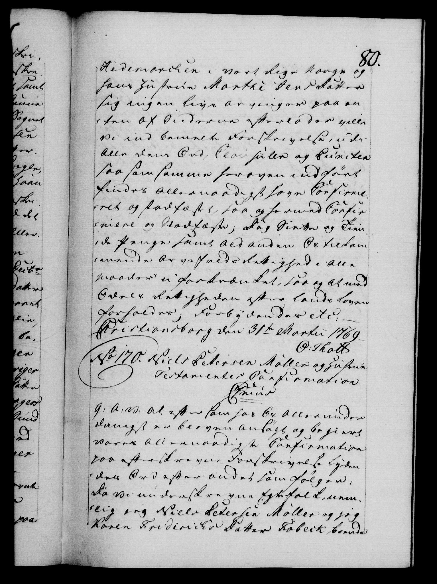 Danske Kanselli 1572-1799, AV/RA-EA-3023/F/Fc/Fca/Fcaa/L0044: Norske registre, 1769-1771, p. 80a