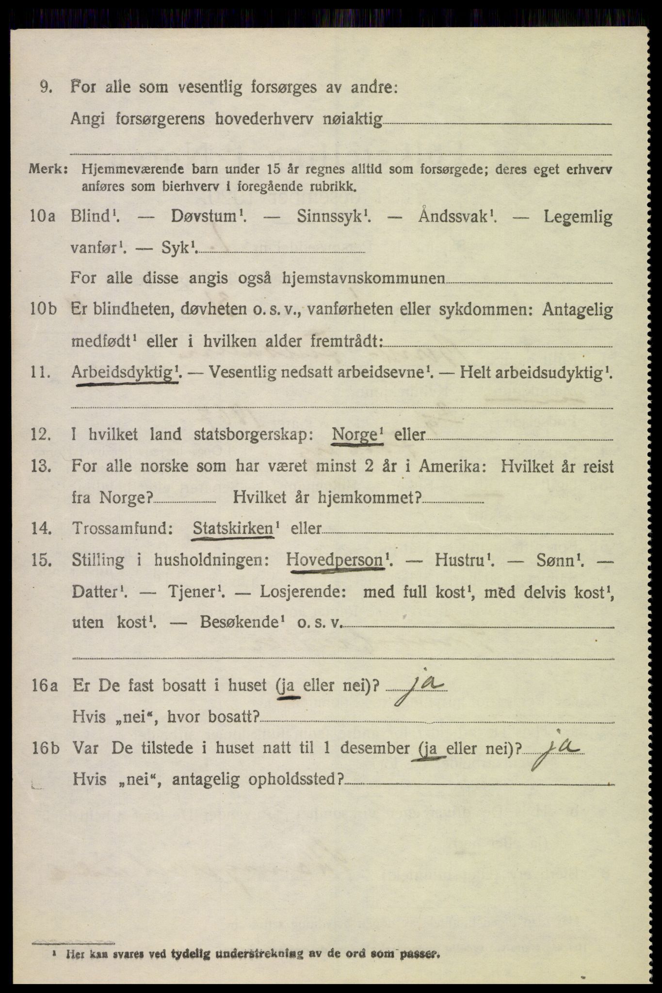 SAH, 1920 census for Fåberg, 1920, p. 3545