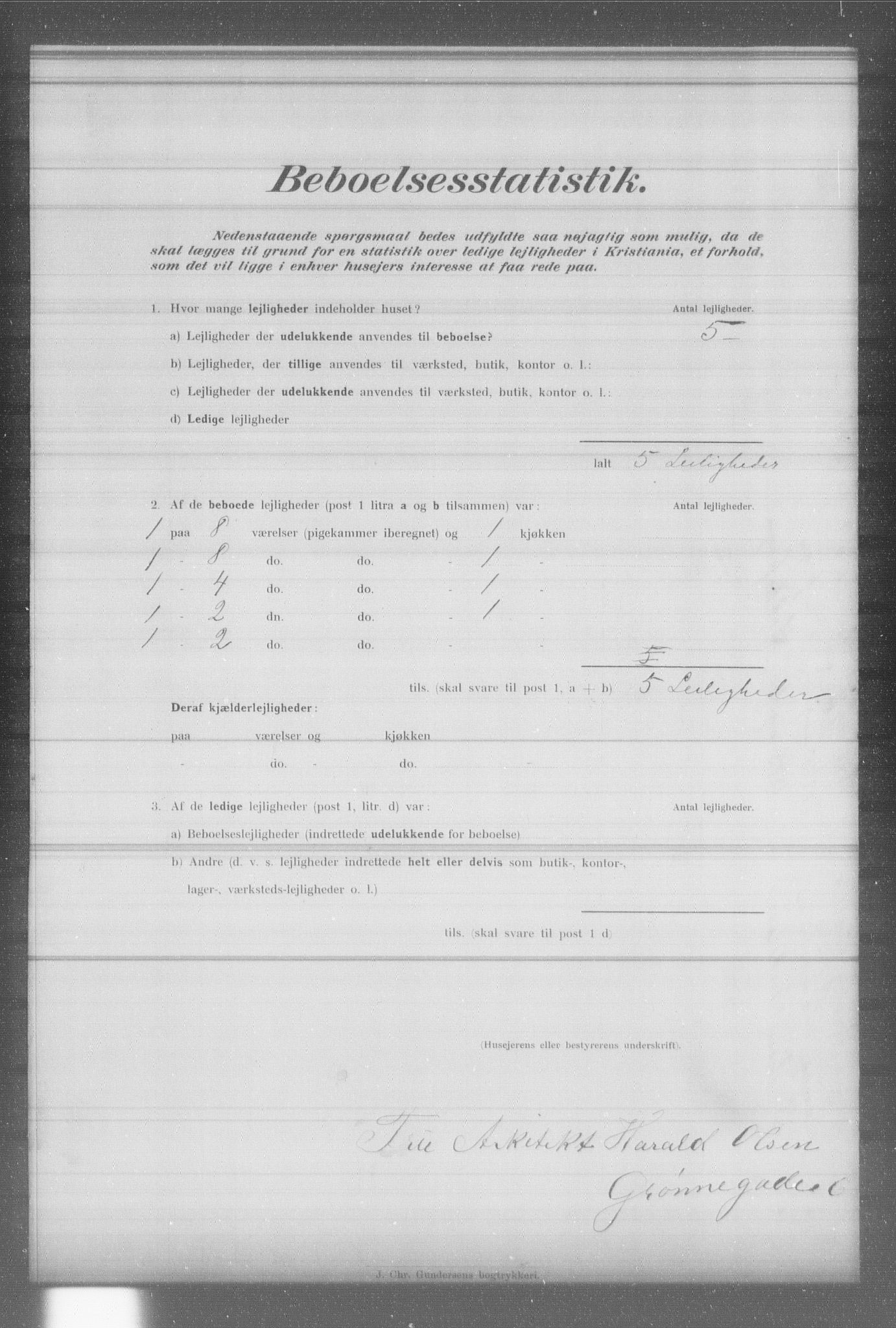 OBA, Municipal Census 1902 for Kristiania, 1902, p. 6265