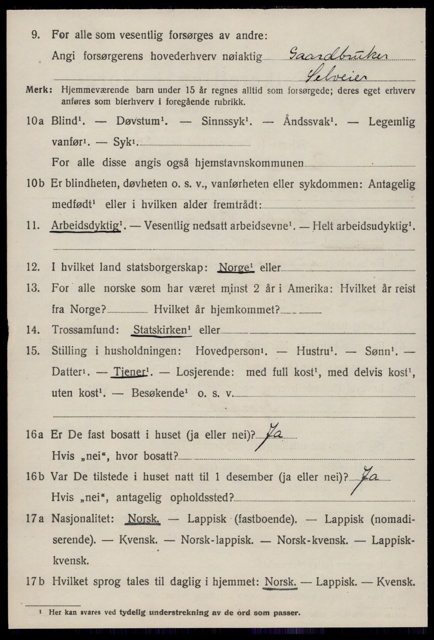 SAT, 1920 census for Rissa, 1920, p. 4318