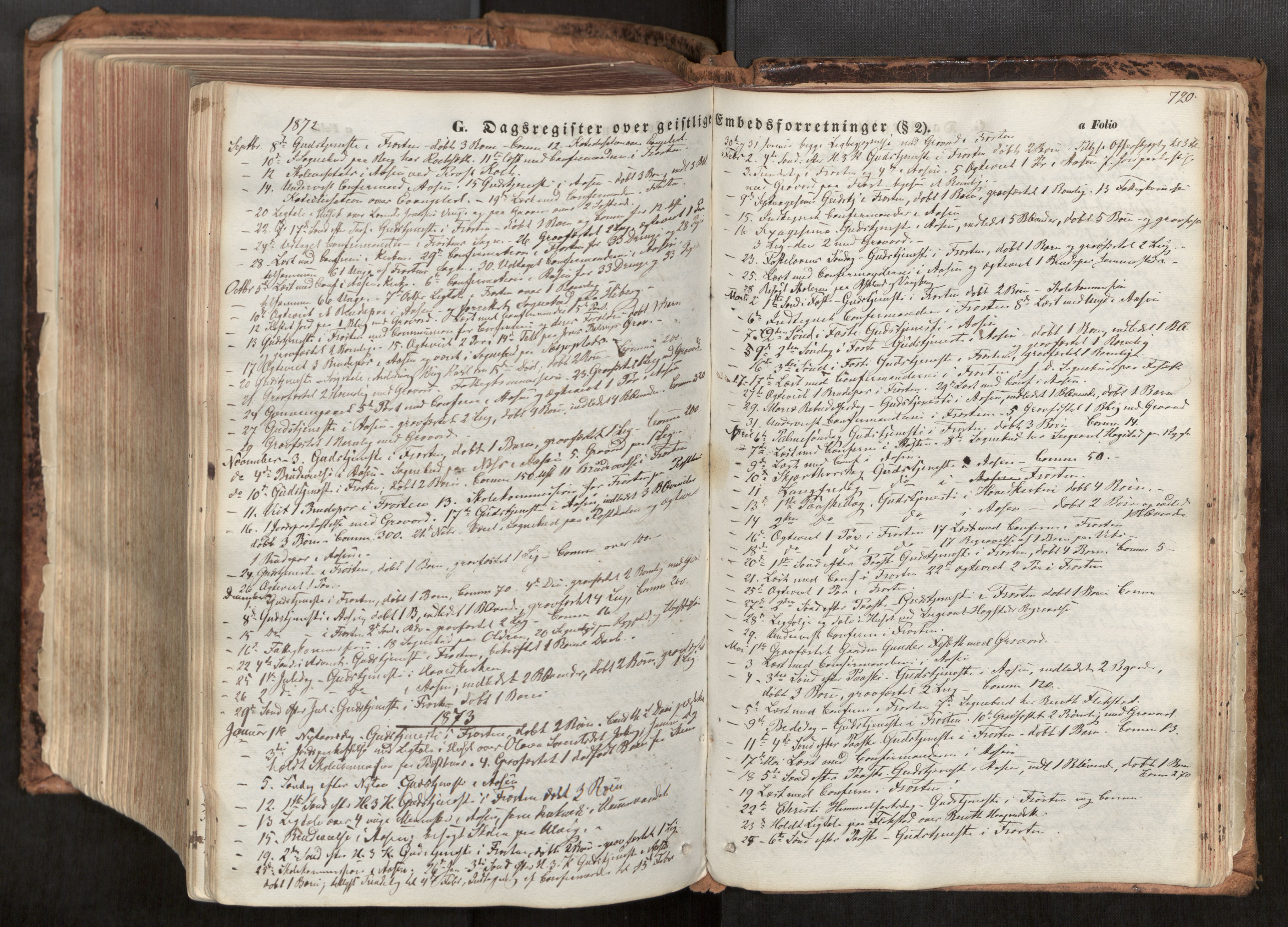 Ministerialprotokoller, klokkerbøker og fødselsregistre - Nord-Trøndelag, AV/SAT-A-1458/713/L0116: Parish register (official) no. 713A07, 1850-1877, p. 720