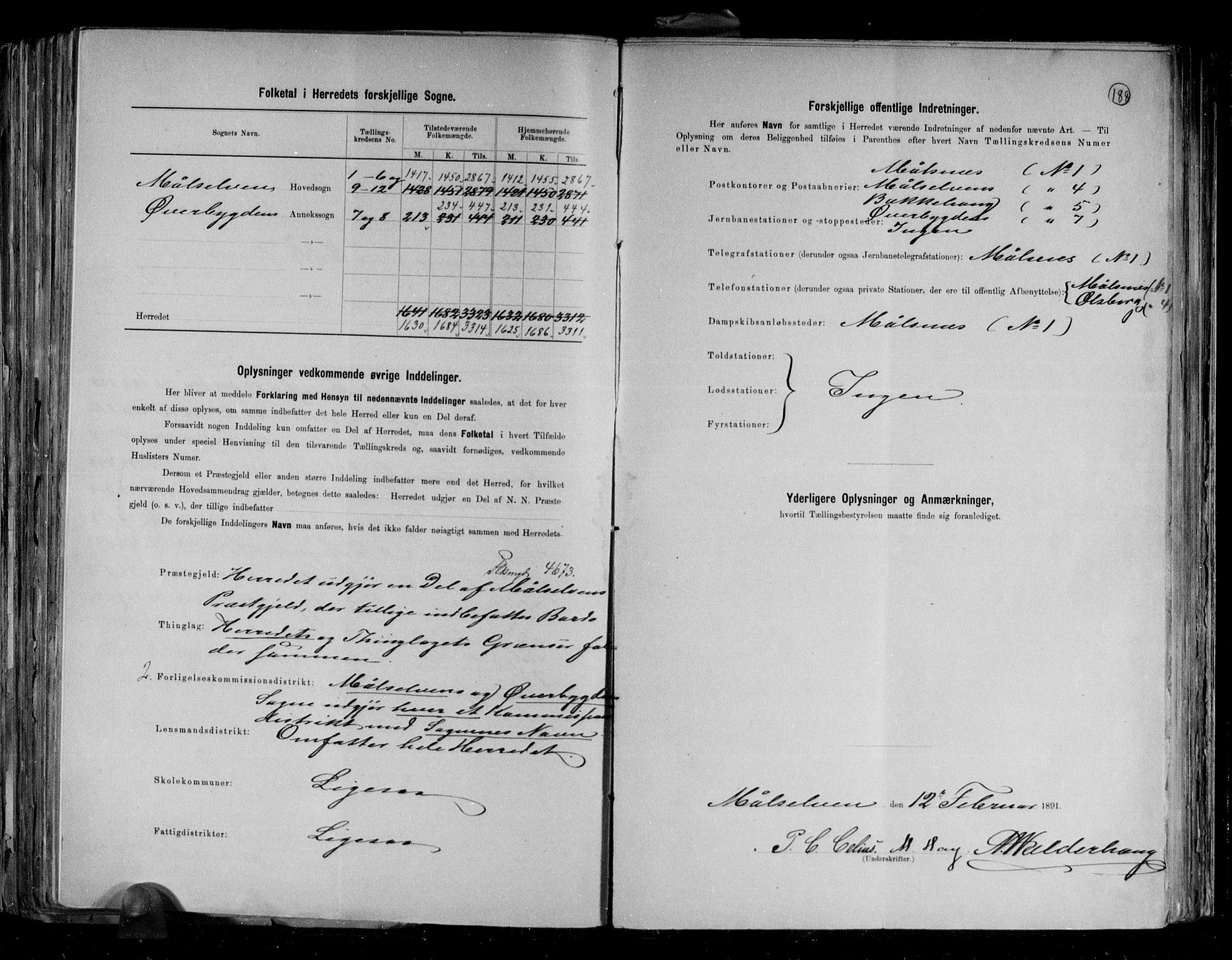 RA, 1891 census for 1924 Målselv, 1891, p. 3