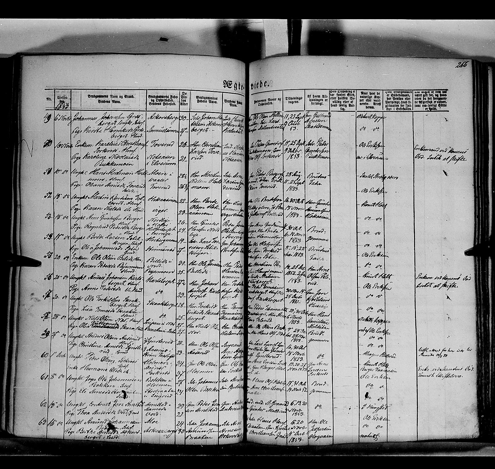 Grue prestekontor, AV/SAH-PREST-036/H/Ha/Haa/L0008: Parish register (official) no. 8, 1847-1858, p. 266