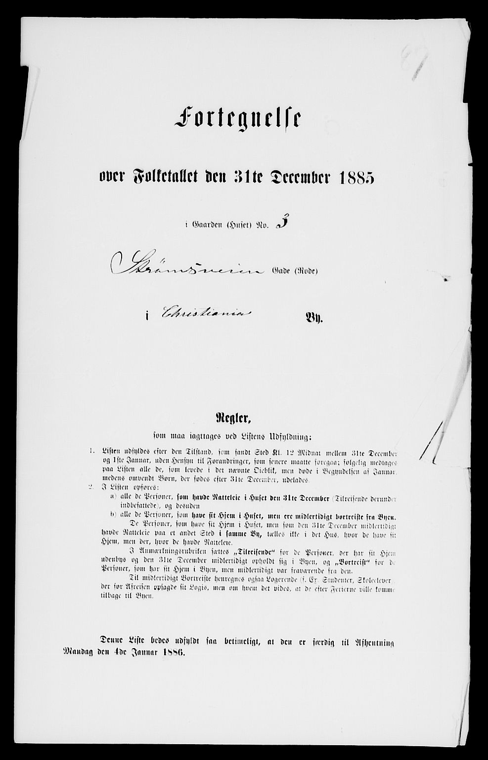RA, 1885 census for 0301 Kristiania, 1885, p. 9062