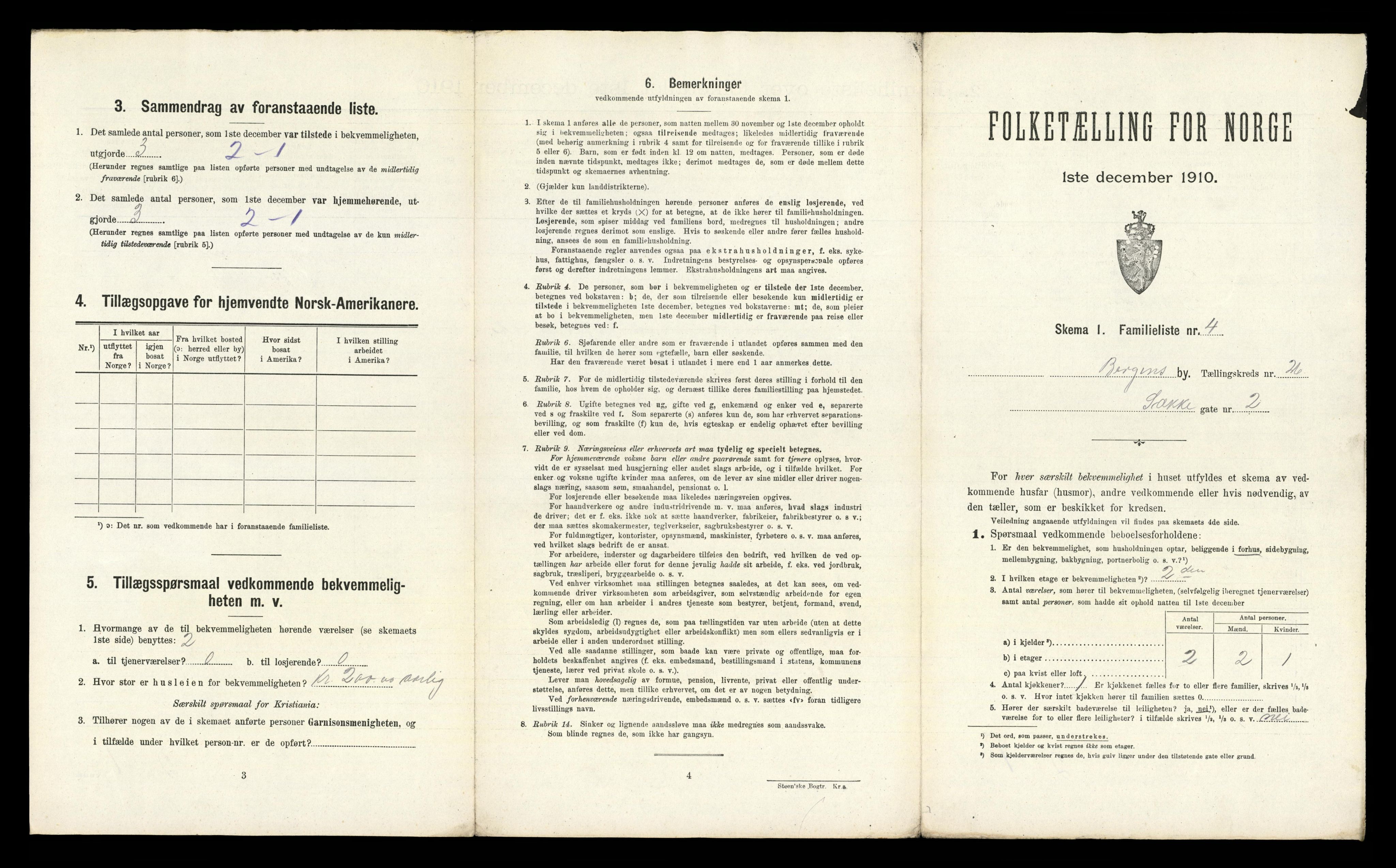 RA, 1910 census for Bergen, 1910, p. 8371