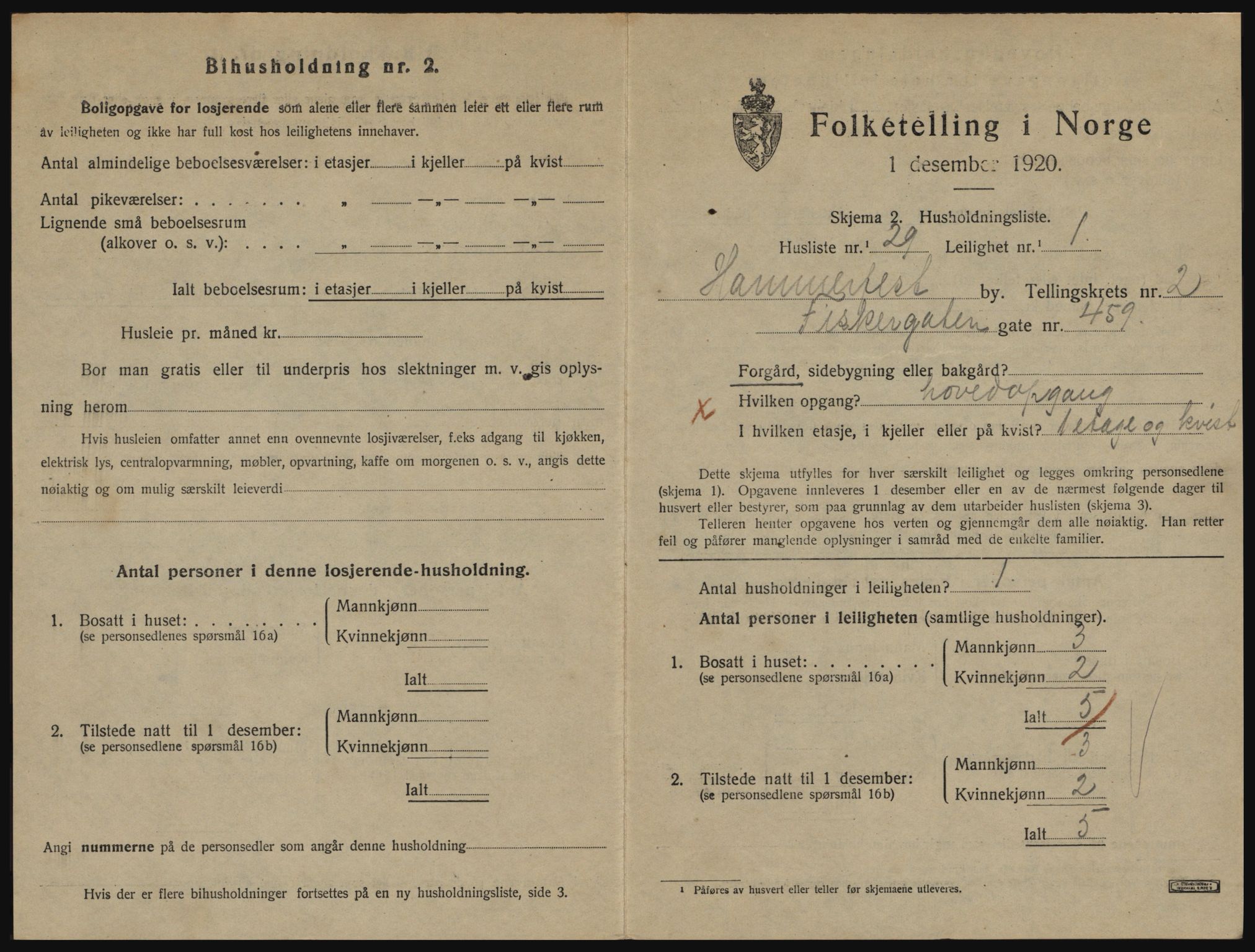 SATØ, 1920 census for Hammerfest, 1920, p. 1952