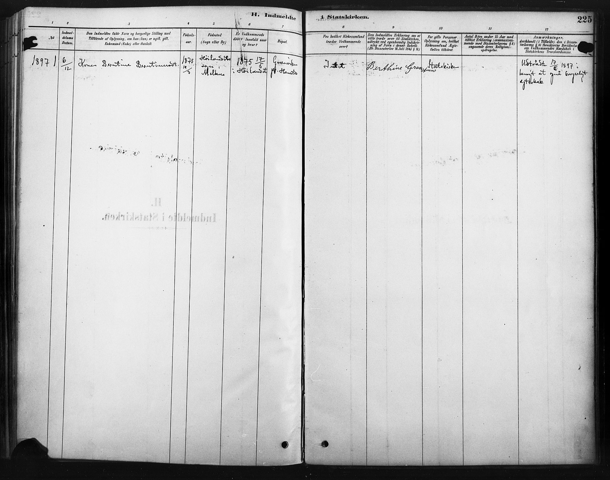 Rendalen prestekontor, AV/SAH-PREST-054/H/Ha/Haa/L0010: Parish register (official) no. 10, 1878-1901, p. 225