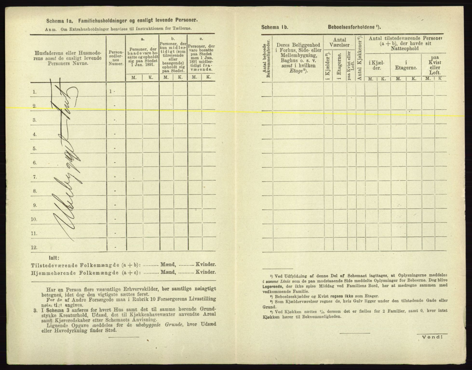 RA, 1891 census for 0101 Fredrikshald, 1891, p. 1589