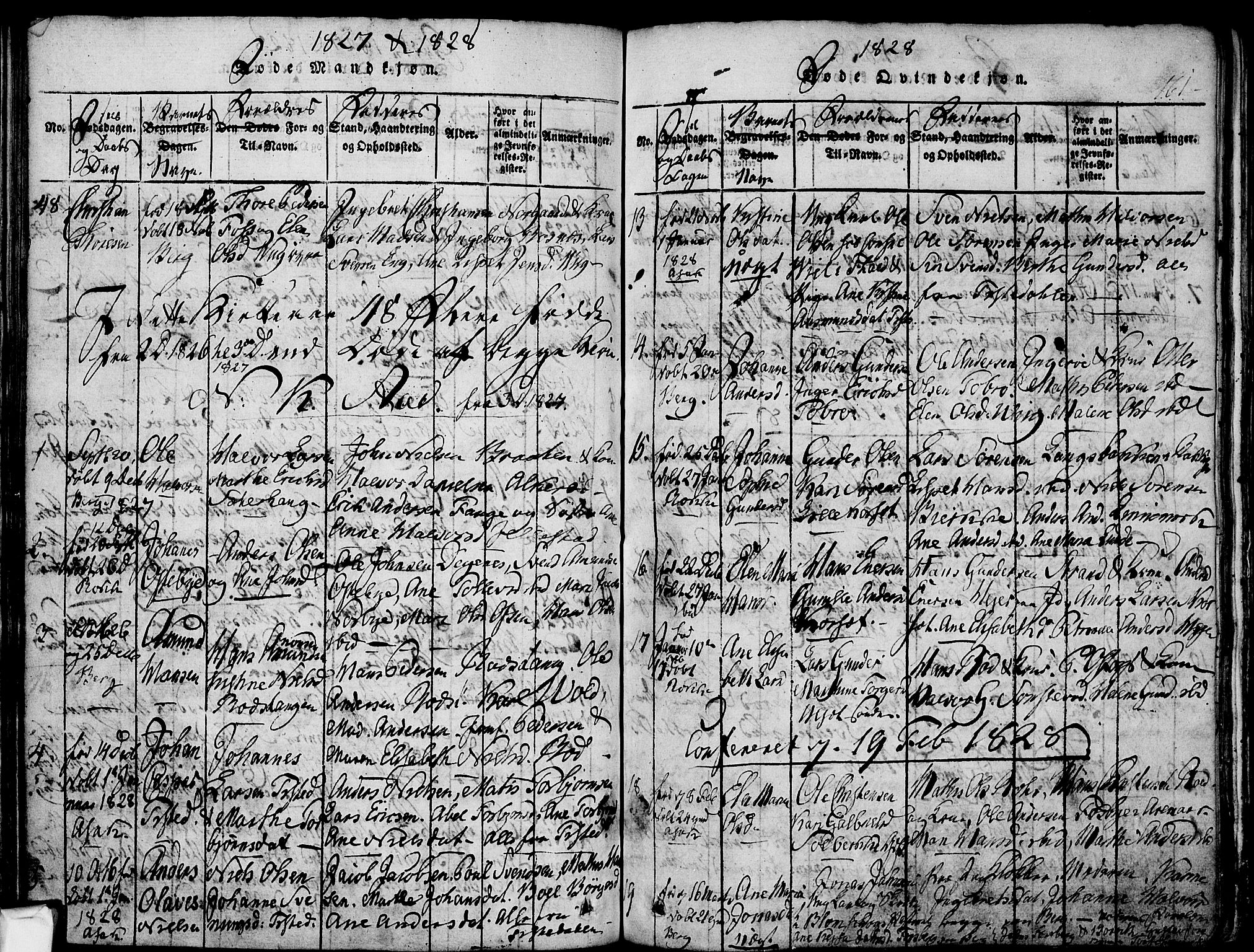 Berg prestekontor Kirkebøker, AV/SAO-A-10902/F/Fa/L0002: Parish register (official) no. I 2, 1815-1831, p. 161