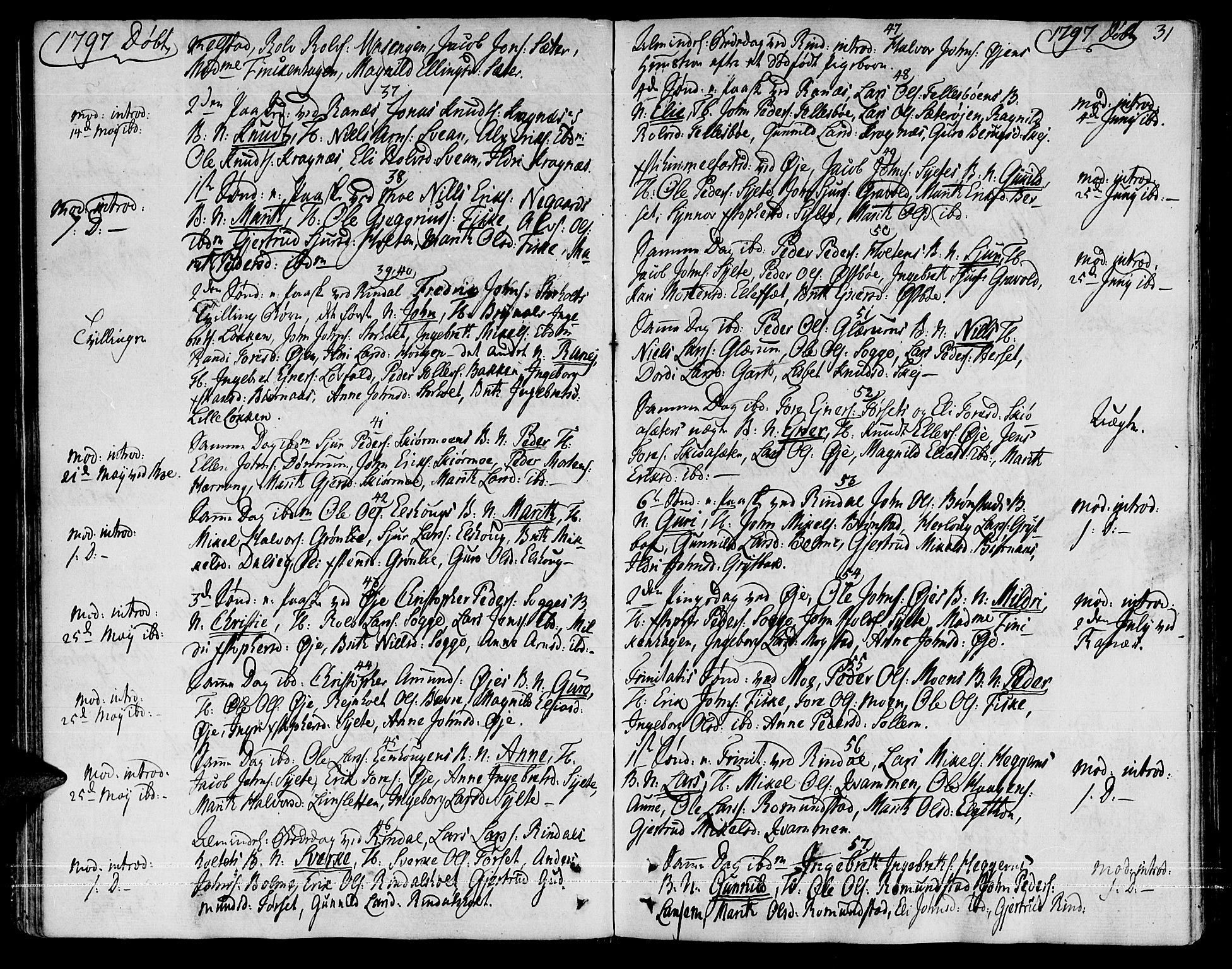 Ministerialprotokoller, klokkerbøker og fødselsregistre - Møre og Romsdal, SAT/A-1454/595/L1040: Parish register (official) no. 595A02, 1797-1819, p. 31
