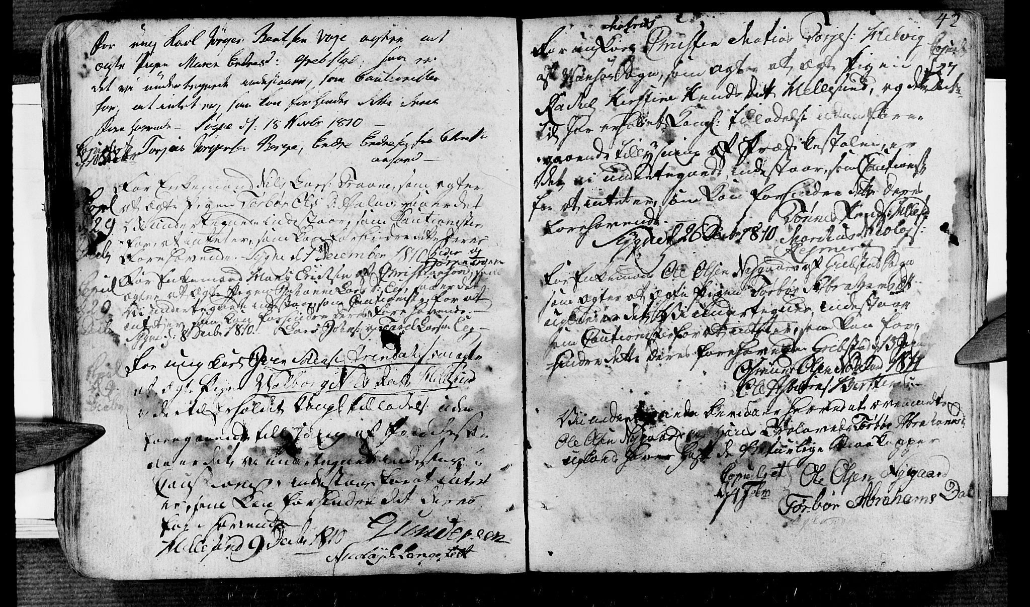 Søgne sokneprestkontor, SAK/1111-0037/F/Fa/Fab/L0007: Parish register (official) no. A 7, 1791-1851, p. 42