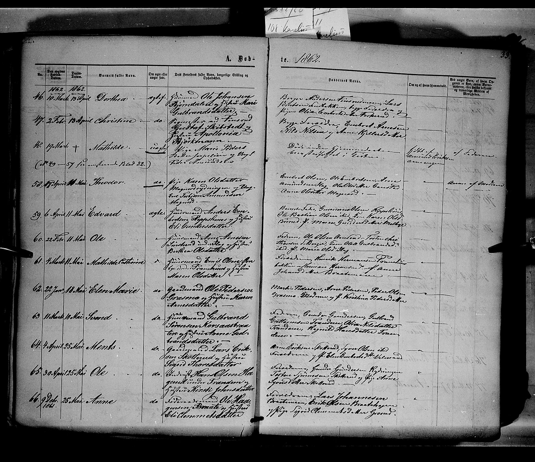 Eidskog prestekontor, AV/SAH-PREST-026/H/Ha/Haa/L0001: Parish register (official) no. 1, 1860-1867, p. 33