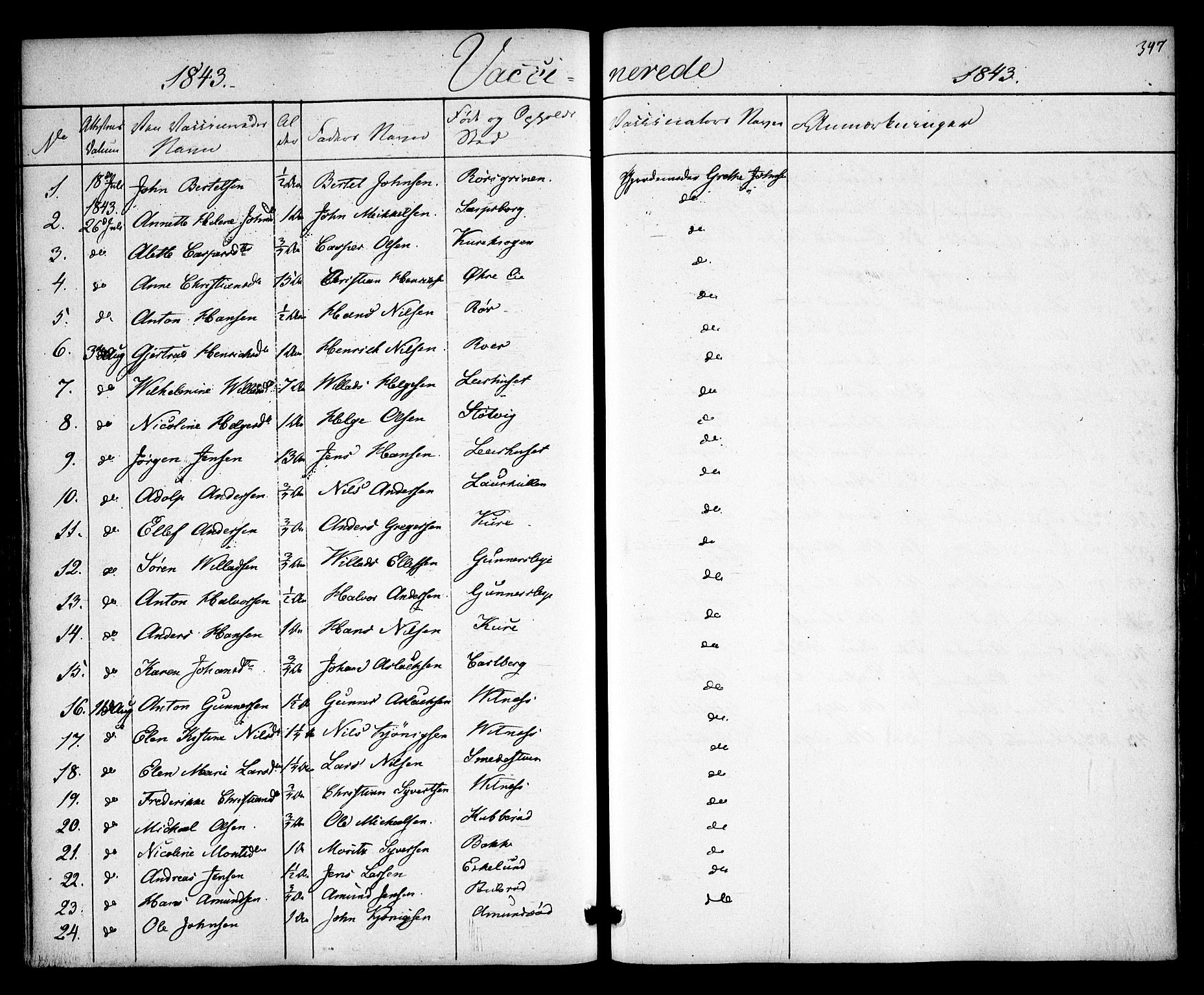 Rygge prestekontor Kirkebøker, SAO/A-10084b/F/Fa/L0004: Parish register (official) no. 4, 1836-1851, p. 347