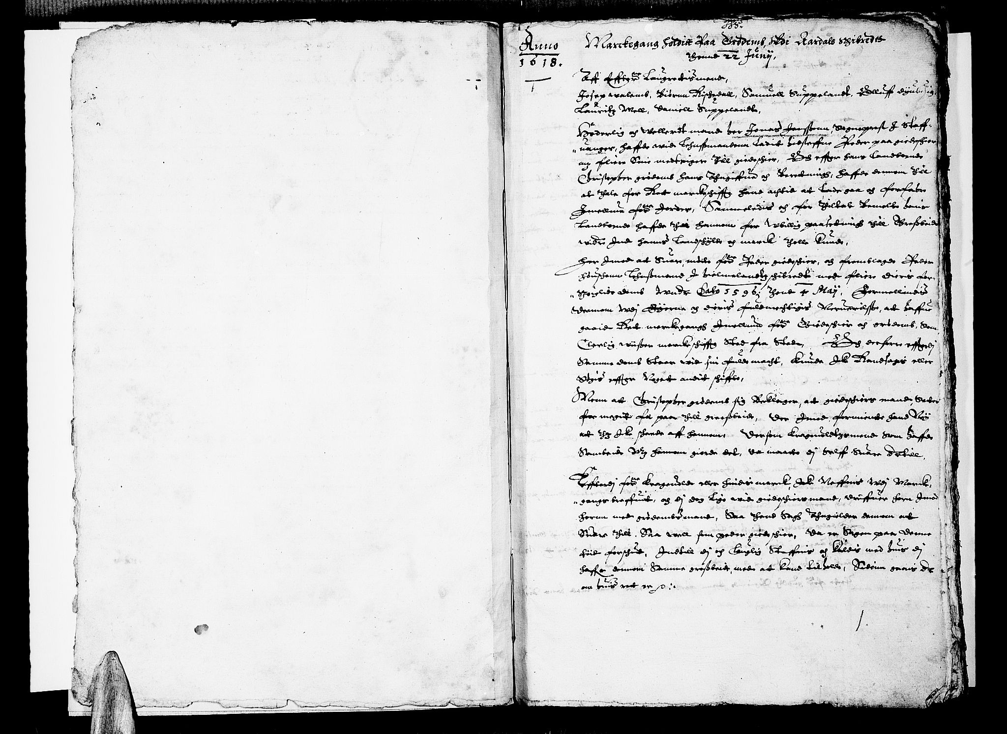 Ryfylke tingrett, AV/SAST-A-100055/001/I/IB/IBA/L0002: Tingbok, Ryfylke, 1618-1619, p. 0b-1a