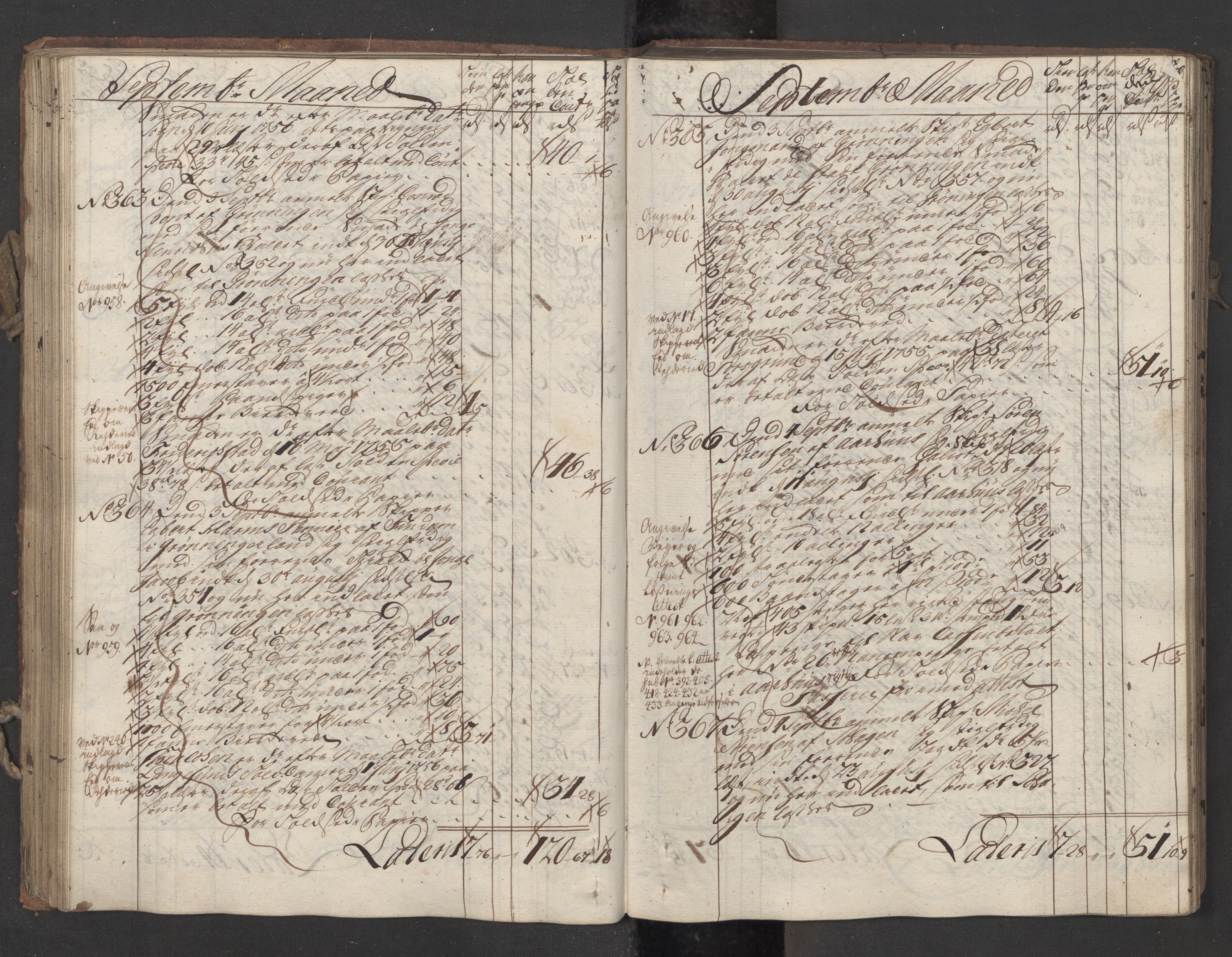 Generaltollkammeret, tollregnskaper, AV/RA-EA-5490/R12/L0029/0001: Tollregnskaper Langesund / Utgående hovedtollbok, 1756, p. 88b-89a