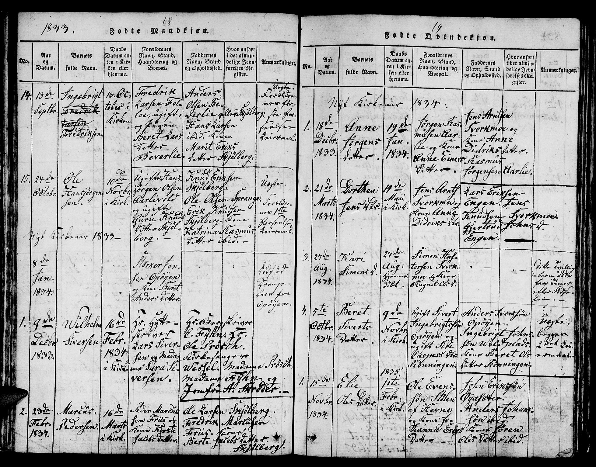 Ministerialprotokoller, klokkerbøker og fødselsregistre - Sør-Trøndelag, SAT/A-1456/671/L0842: Parish register (copy) no. 671C01, 1816-1867, p. 68-69