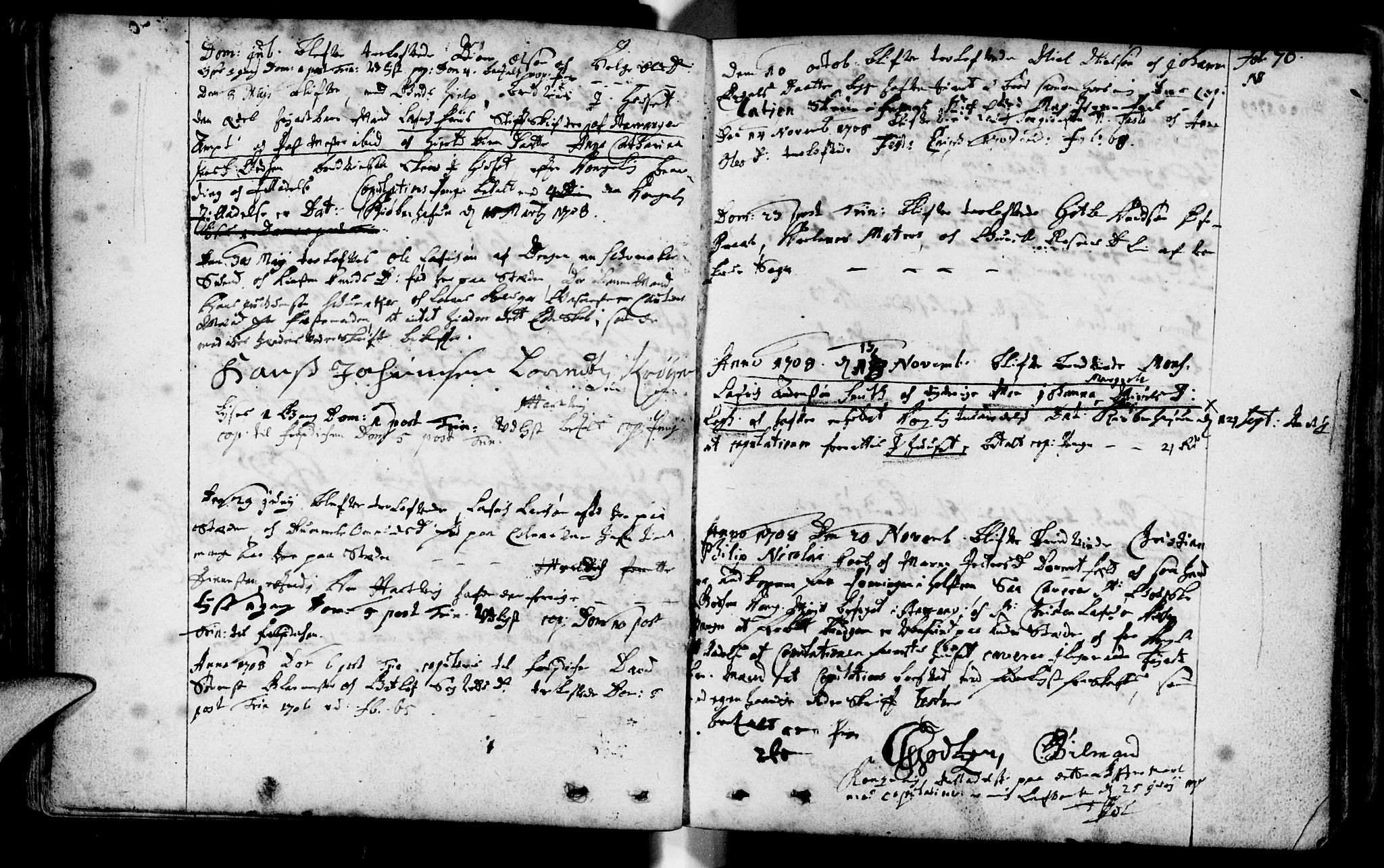Domkirken sokneprestkontor, SAST/A-101812/001/30/30BA/L0001: Parish register (official) no. A 1 /1, 1688-1727, p. 70