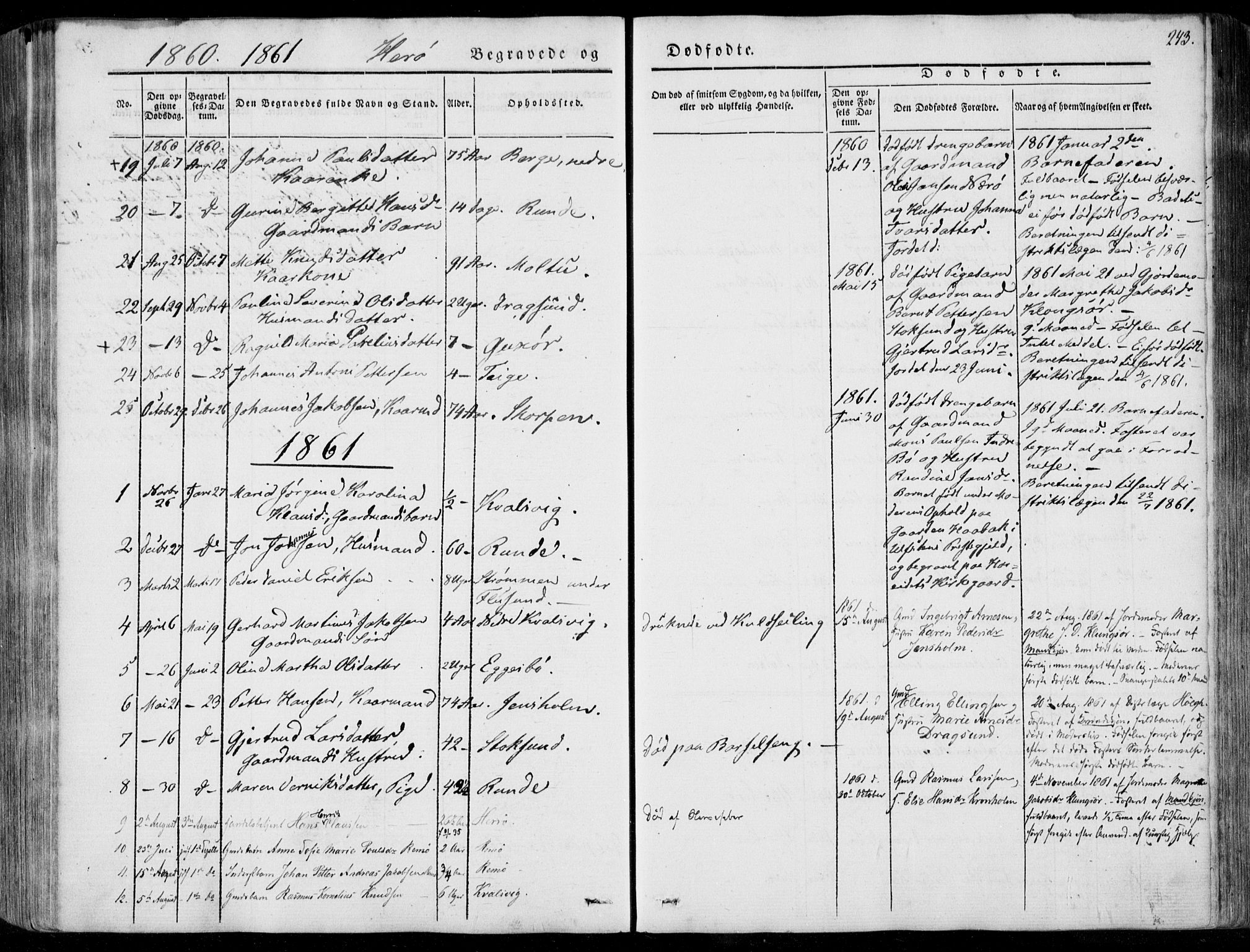 Ministerialprotokoller, klokkerbøker og fødselsregistre - Møre og Romsdal, AV/SAT-A-1454/507/L0070: Parish register (official) no. 507A05, 1842-1873, p. 243