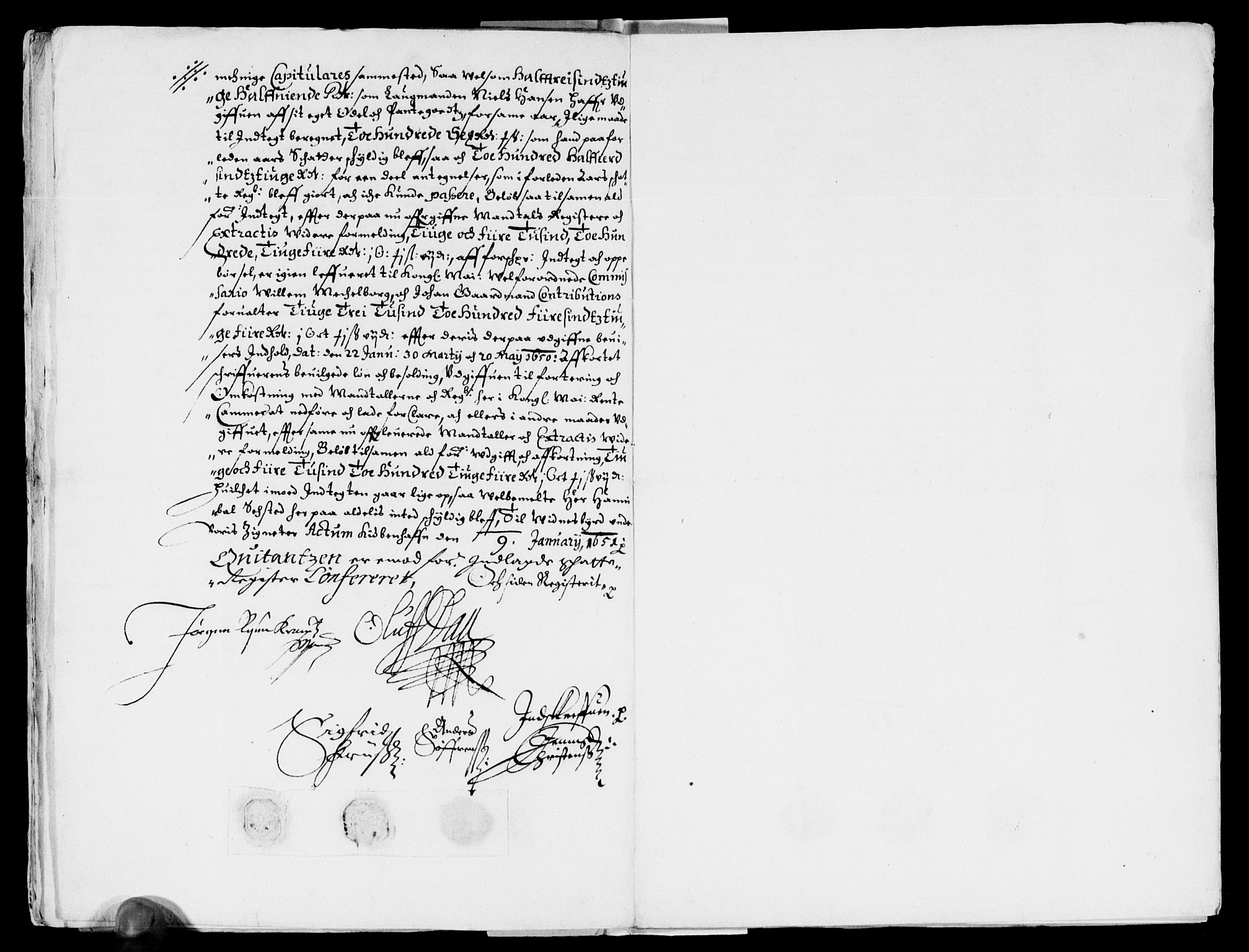 Rentekammeret inntil 1814, Reviderte regnskaper, Lensregnskaper, AV/RA-EA-5023/R/Rb/Rba/L0205: Akershus len, 1642-1652