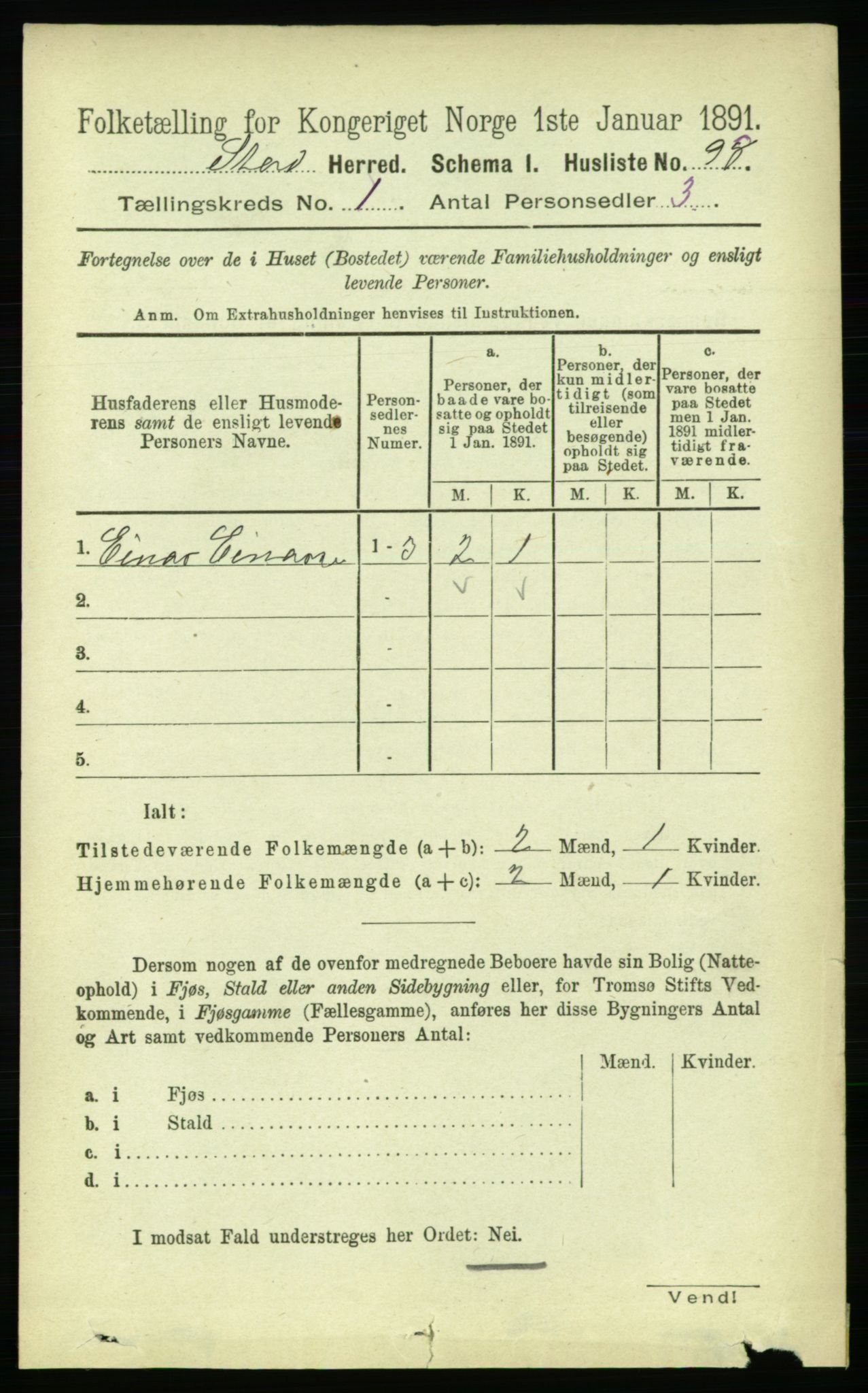 RA, 1891 census for 1734 Stod, 1891, p. 120